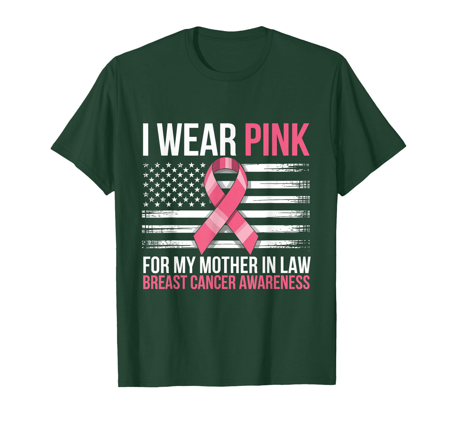 I Wear Pink for My Mother in Law Breast Cancer Awareness T-Shirt
