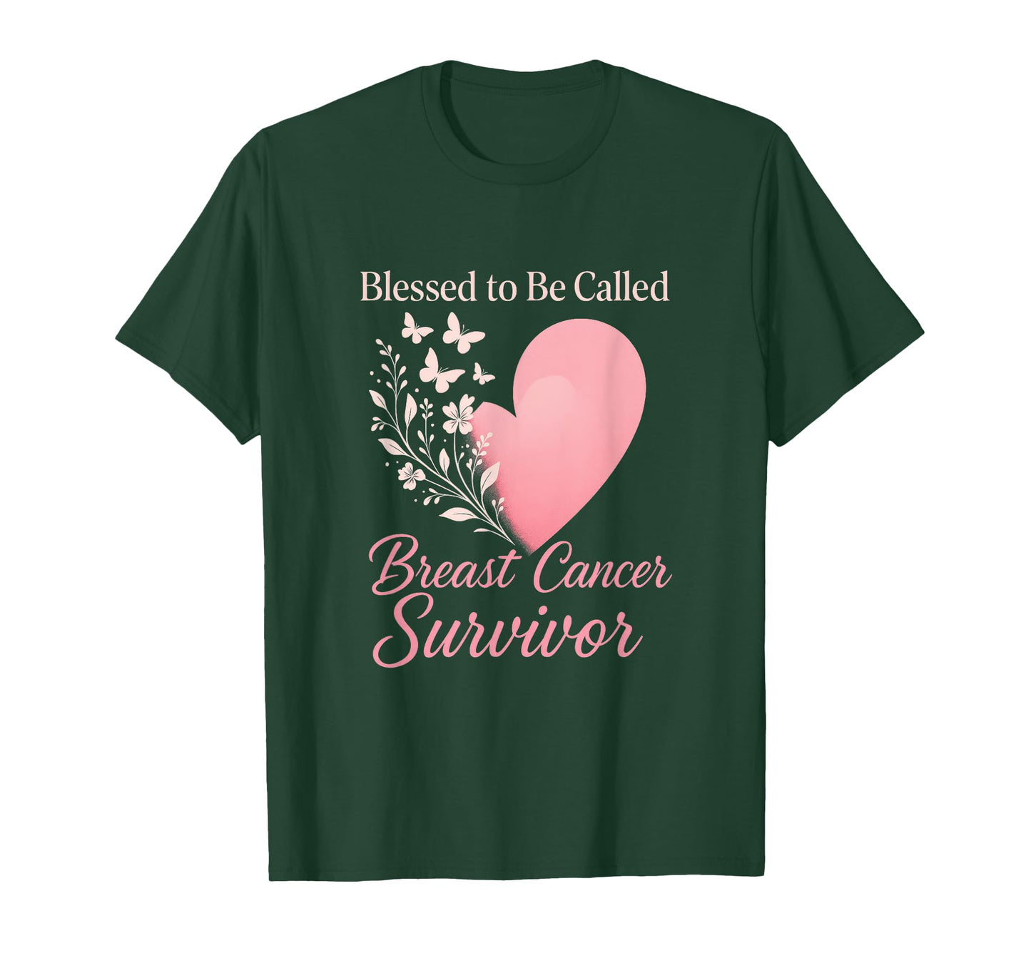 Blessed to Be Called Breast Cancer Survivor - Brave Support T-Shirt