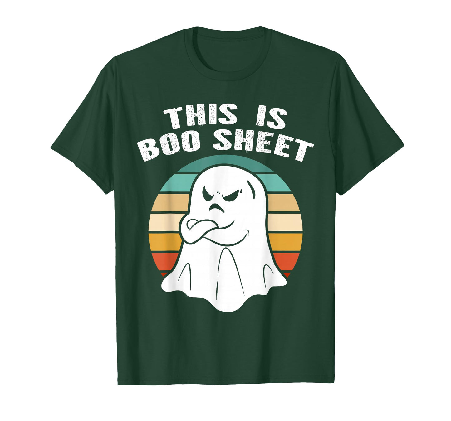 This is Boo Sheet Ghost Retro Halloween Costume Men Women T-Shirt