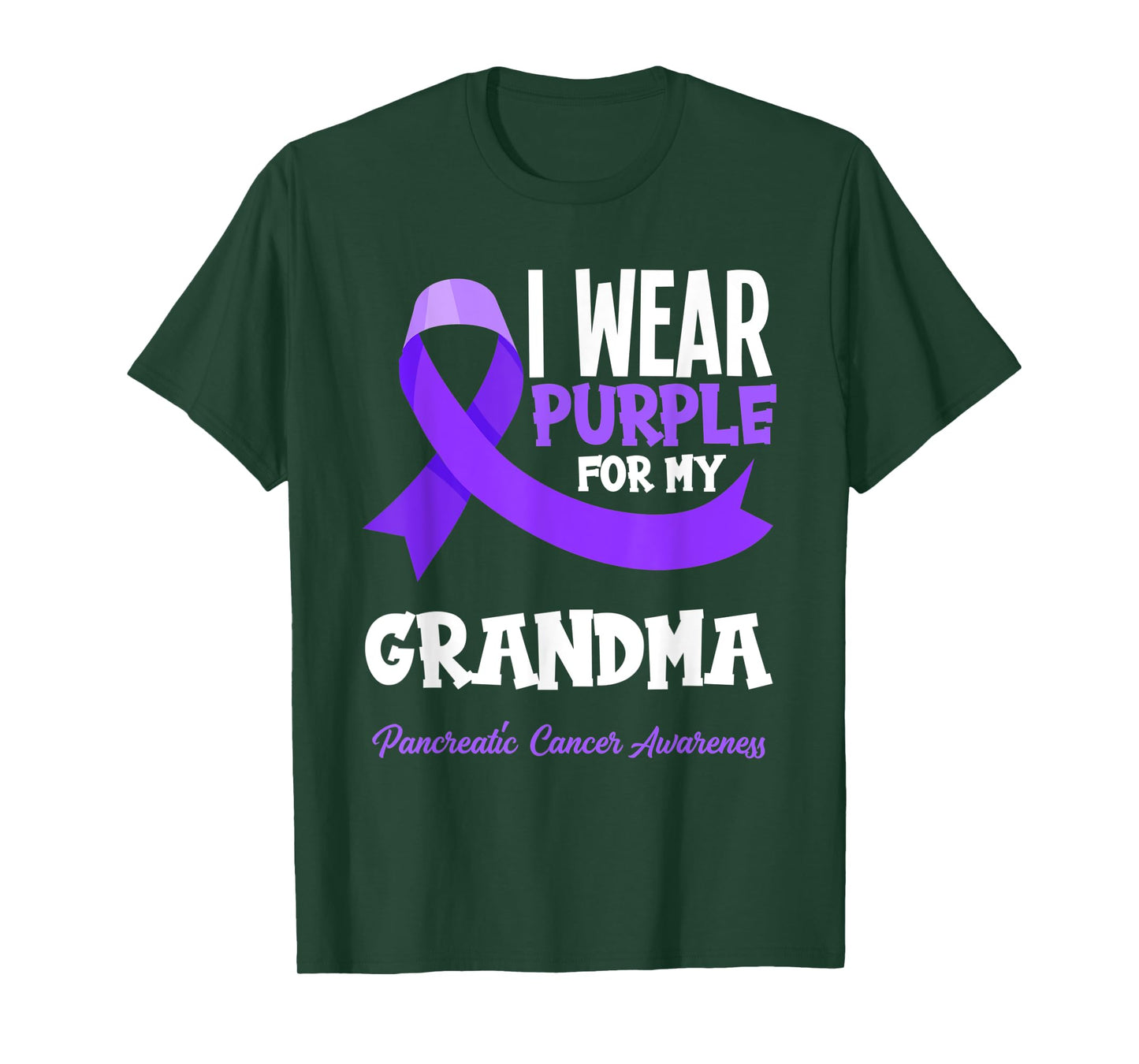 I Wear Purple For My Grandma Pancreatic Cancer Awareness T-Shirt