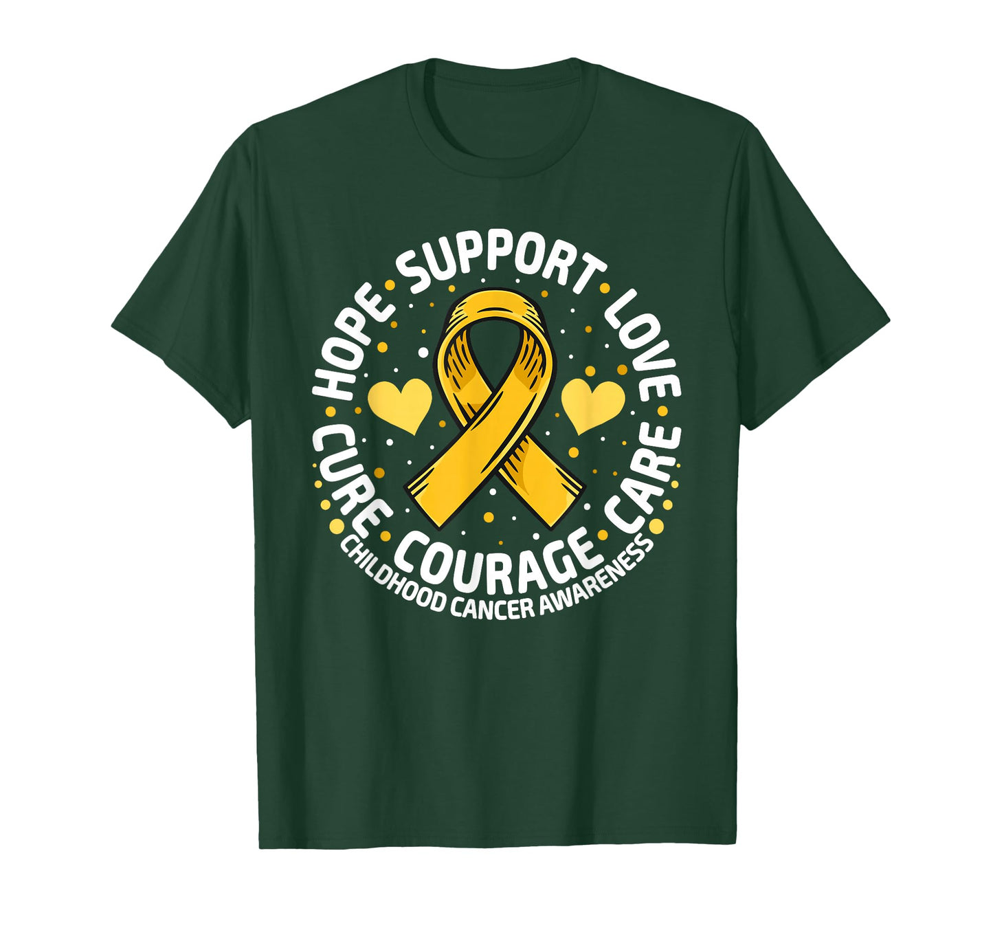 Childhood Cancer Support Family Childhood Cancer Awareness T-Shirt