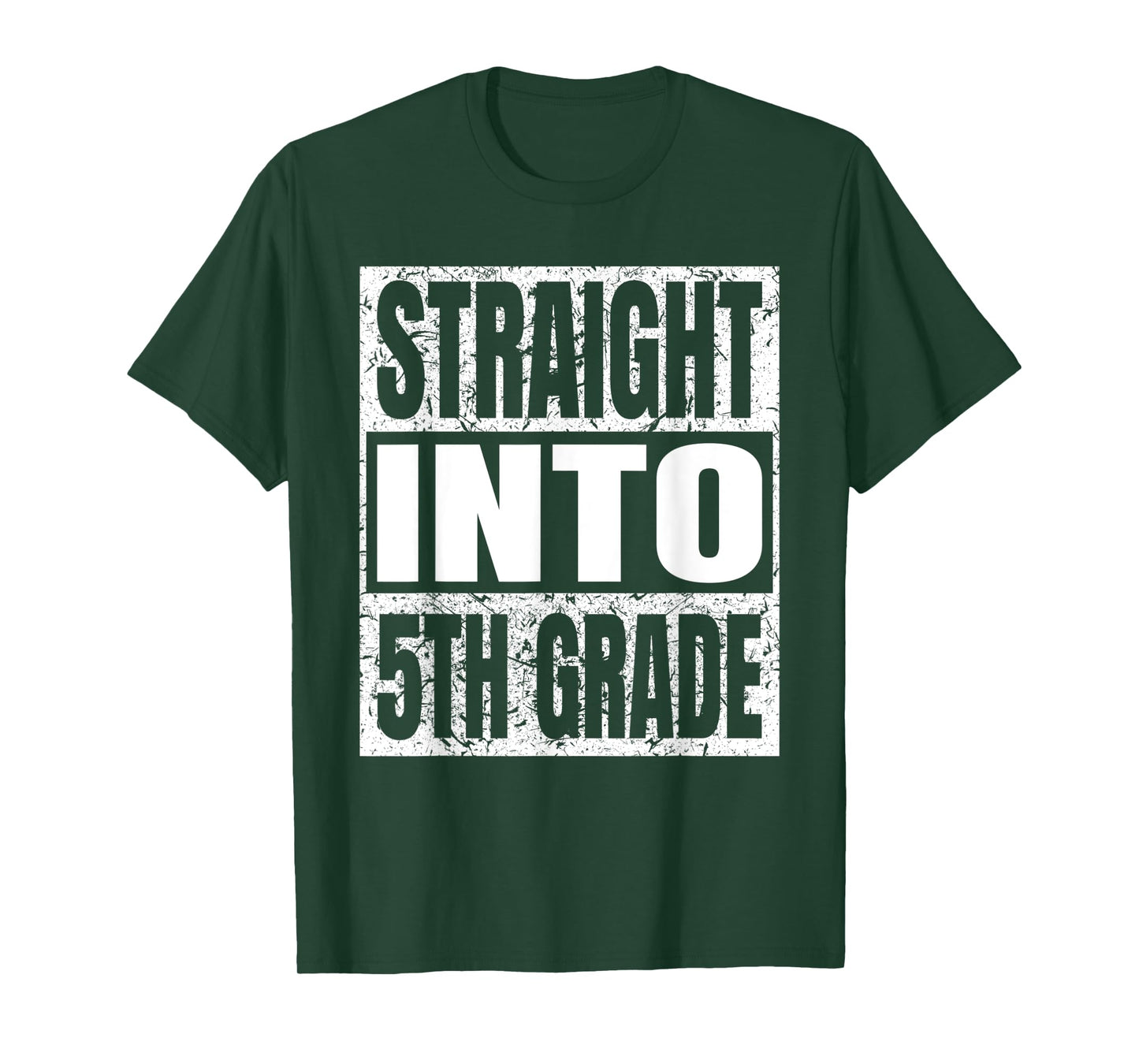 Straight Into 5th Grade Funny Tee Back To School Fifth Grade T-Shirt