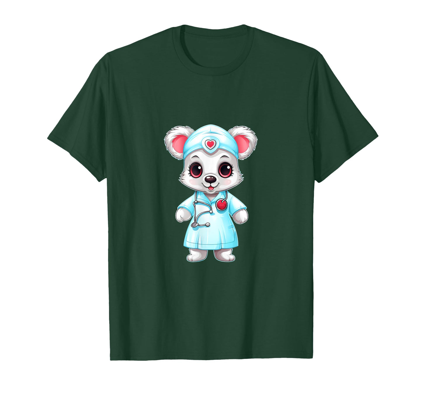 Bear Nurse RN Nursing Stethoscope Nurses T-Shirt
