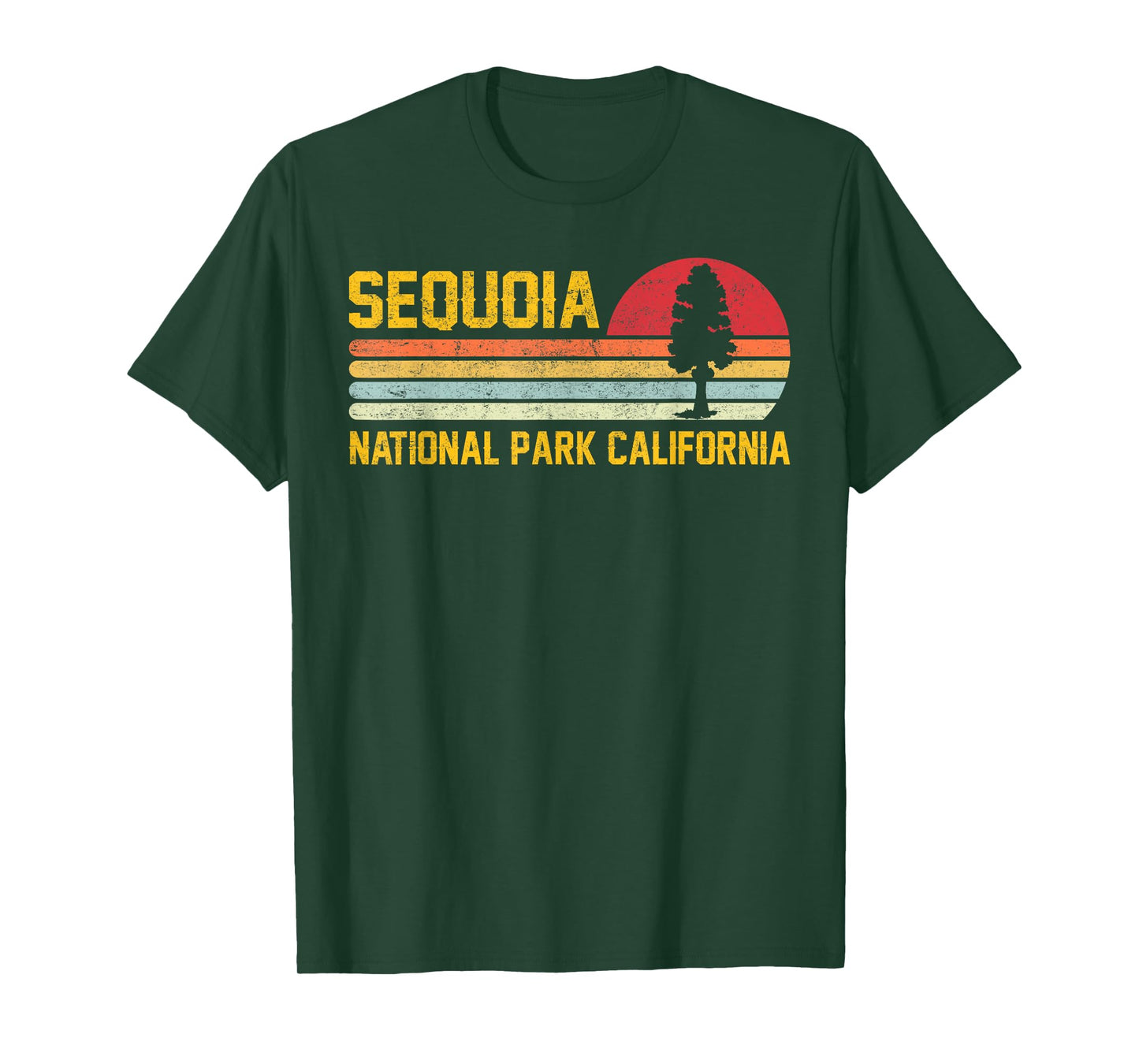 Sequoia National Park California Retro Adventure T-Shirt