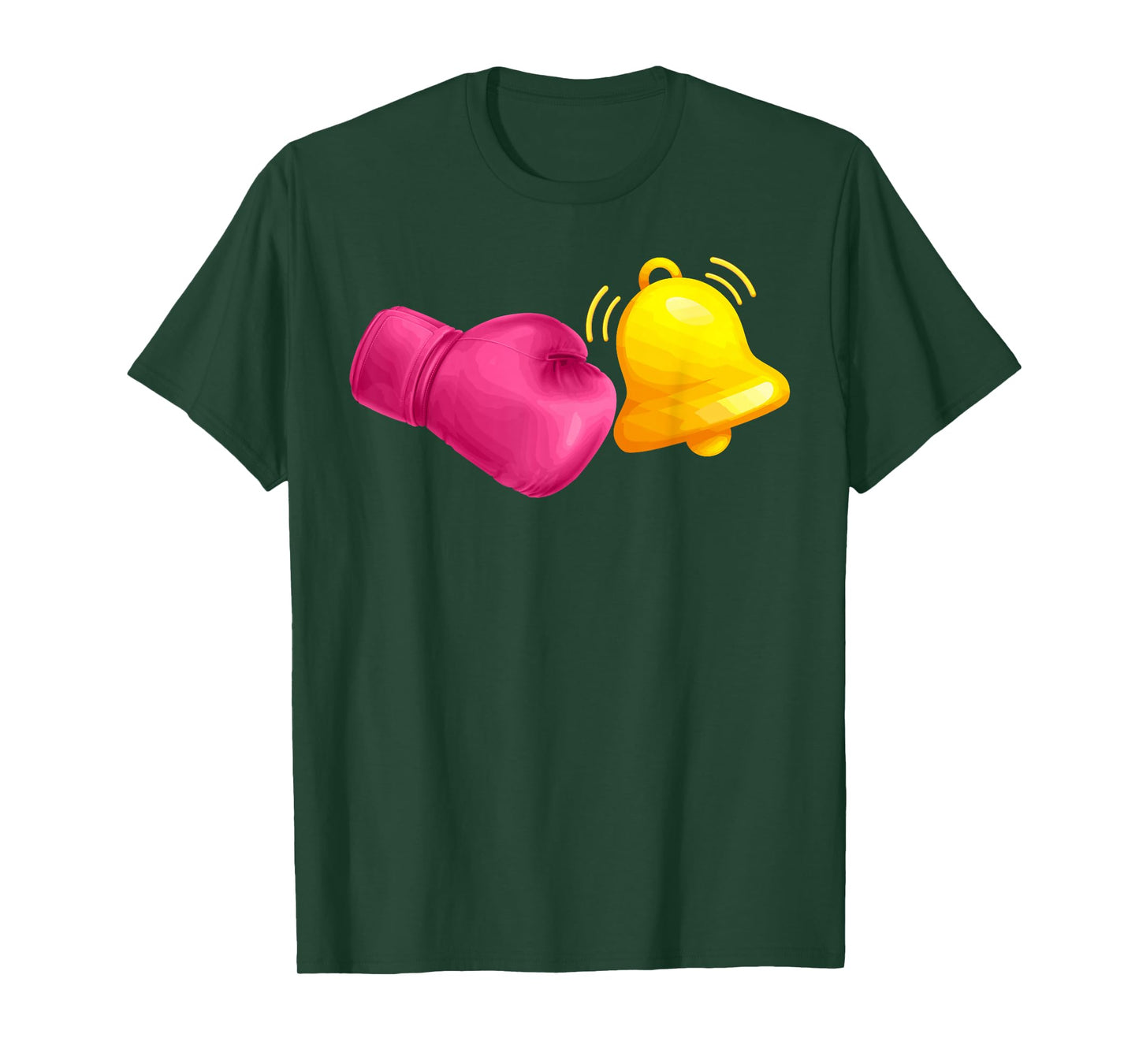 Last Day of Chemo Breast Cancer Boxing Glove Ring The Bell T-Shirt