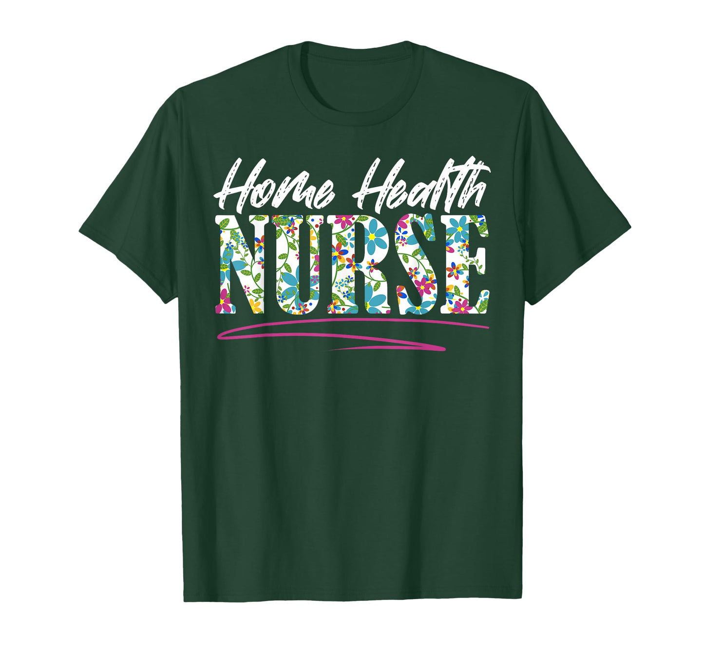 Home Health Nurse Nursing T-Shirt, Small, Black