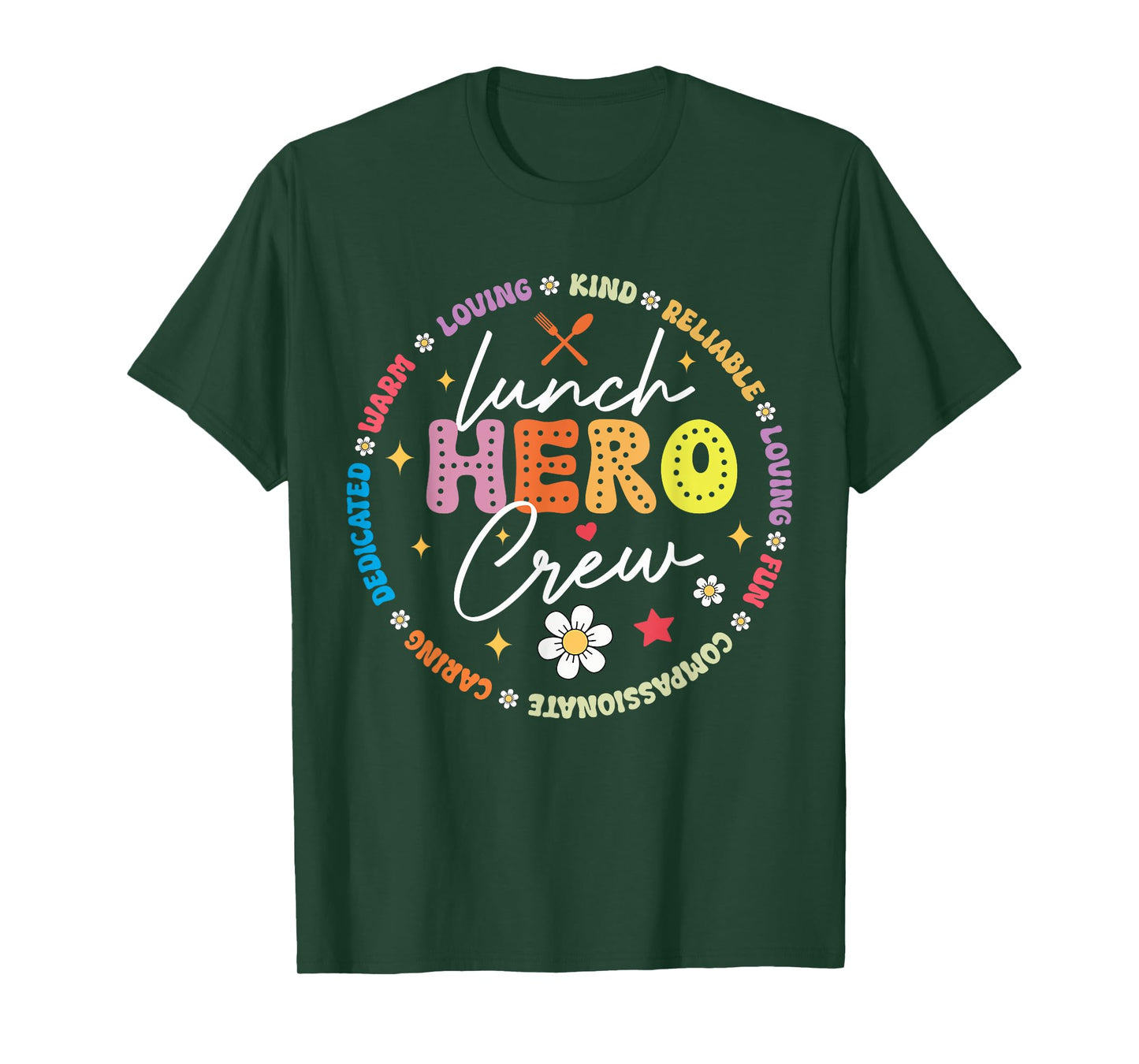 School Lunch Hero Crew Funny Cafeteria Workers Lunch Lady T-Shirt