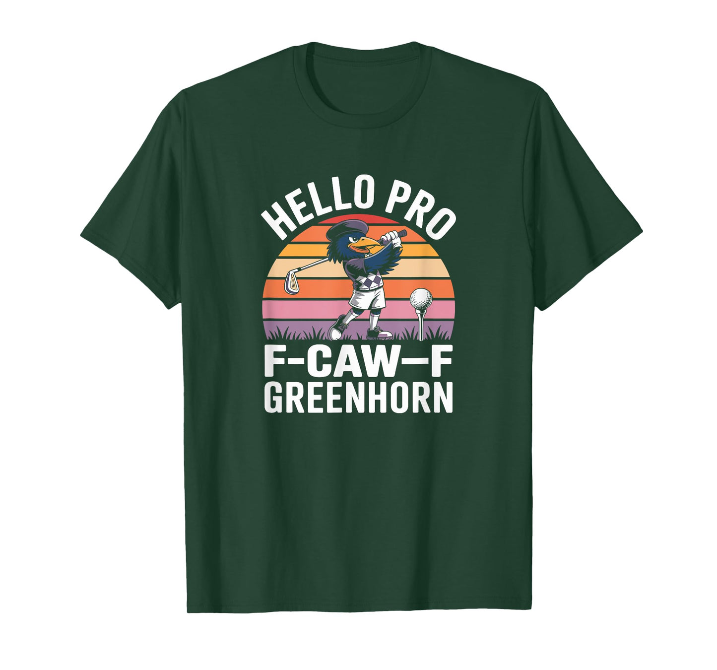 Funny F CAW F Golf Crow T-Shirt