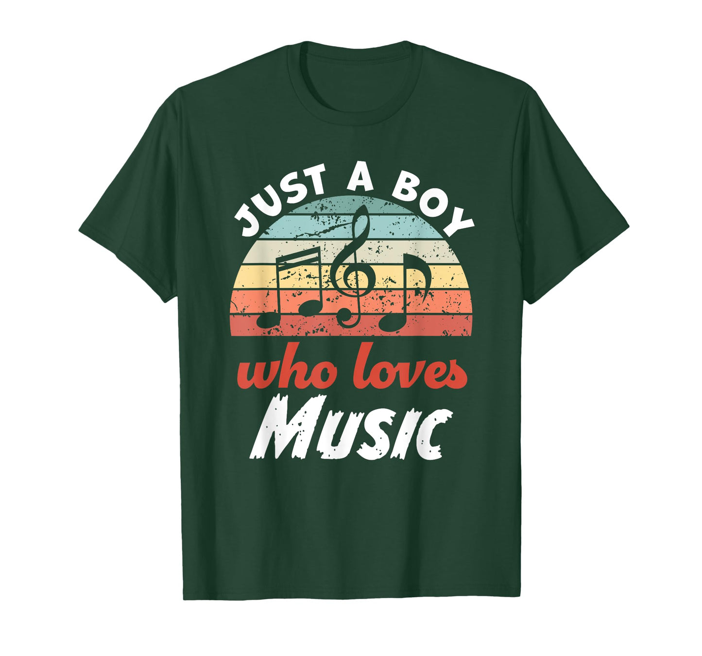 Just A Boy Who Loves Music Kids Music Boys T-Shirt