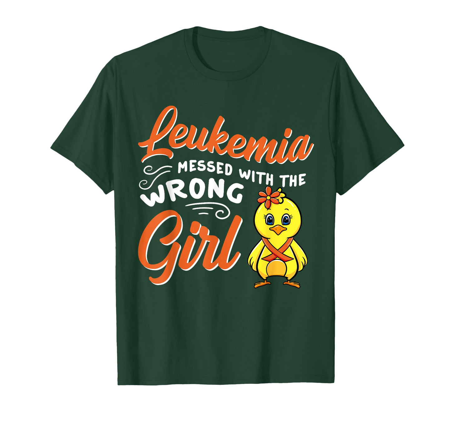 Leukemia Messed With The Wrong Girl Chick Awareness Women T-Shirt