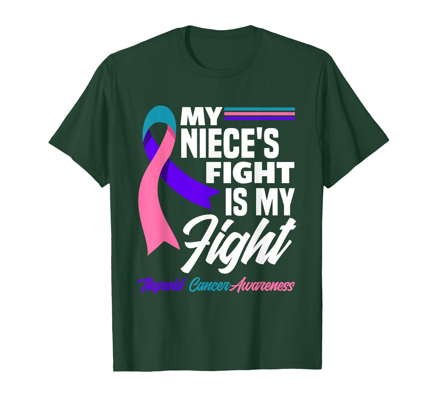 My Niece's Fight Is My Fight Thyroid Cancer Awareness T-Shirt