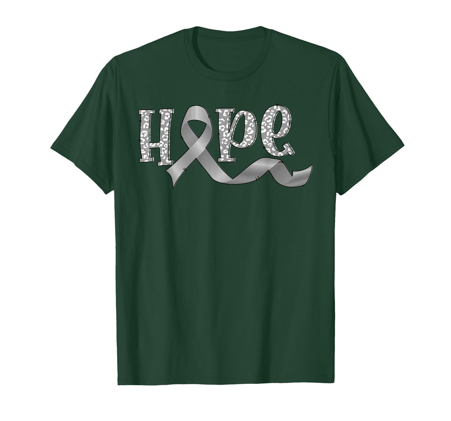 hope gray ribbon Parkinsons awareness warrior T-Shirt