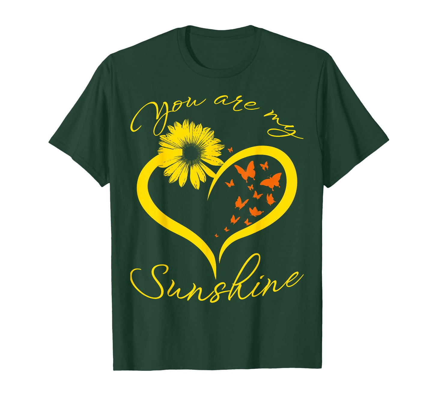 Butterfly You Are My Sunshine Sunflower Butterflies T-Shirt