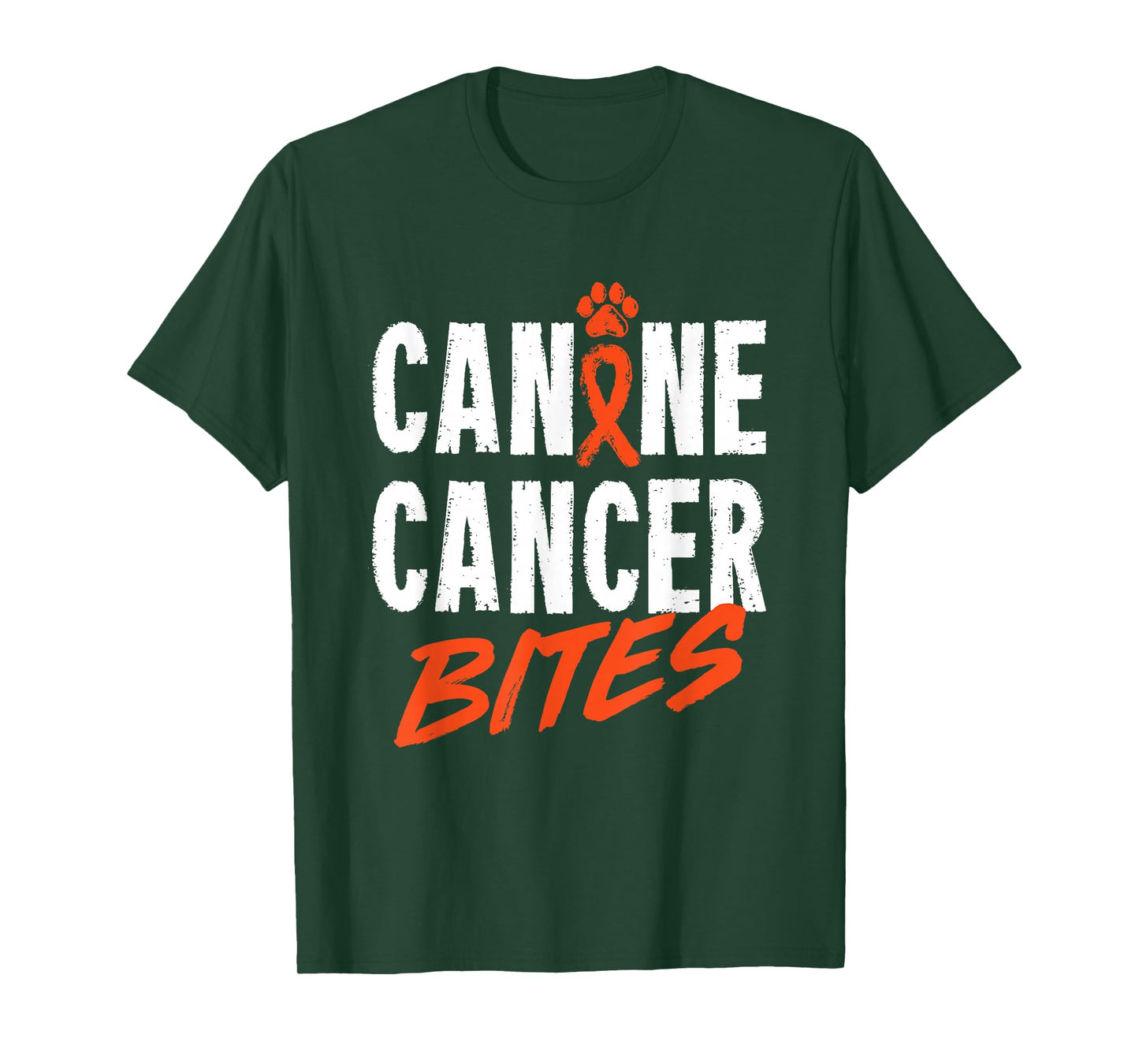 Canine Cancer Bites Dog Pet Carcinoma Support T-Shirt