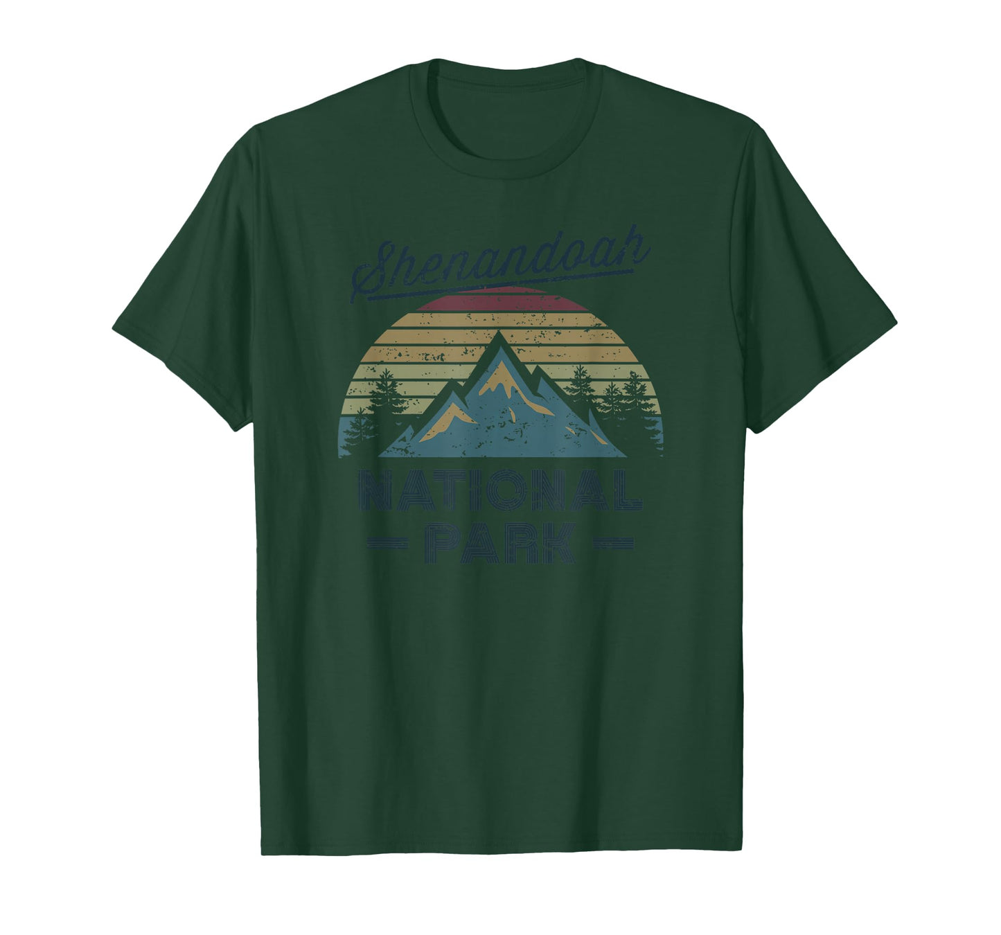 SHENANDOAH NATIONAL PARK Vintage Sunset Love Hiking Camping T-Shirt