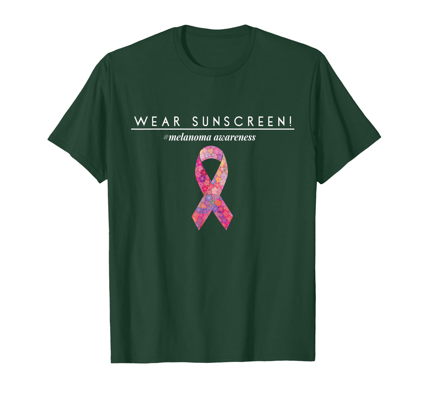 Wear Sunscreen T Shirt Melanoma Skin Cancer Awareness Shirt T-Shirt