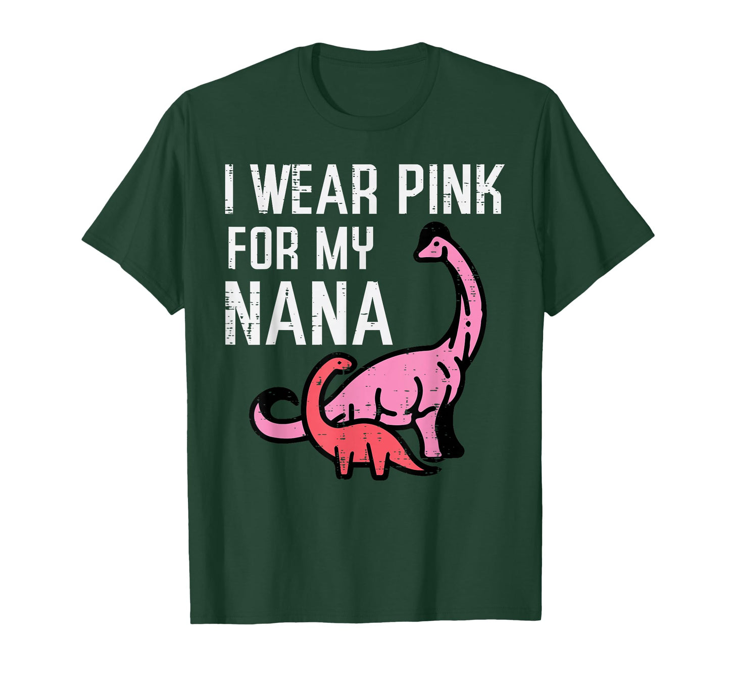 Dinosaurs Wear Pink For Nana Breast Cancer Awareness Boys T-Shirt