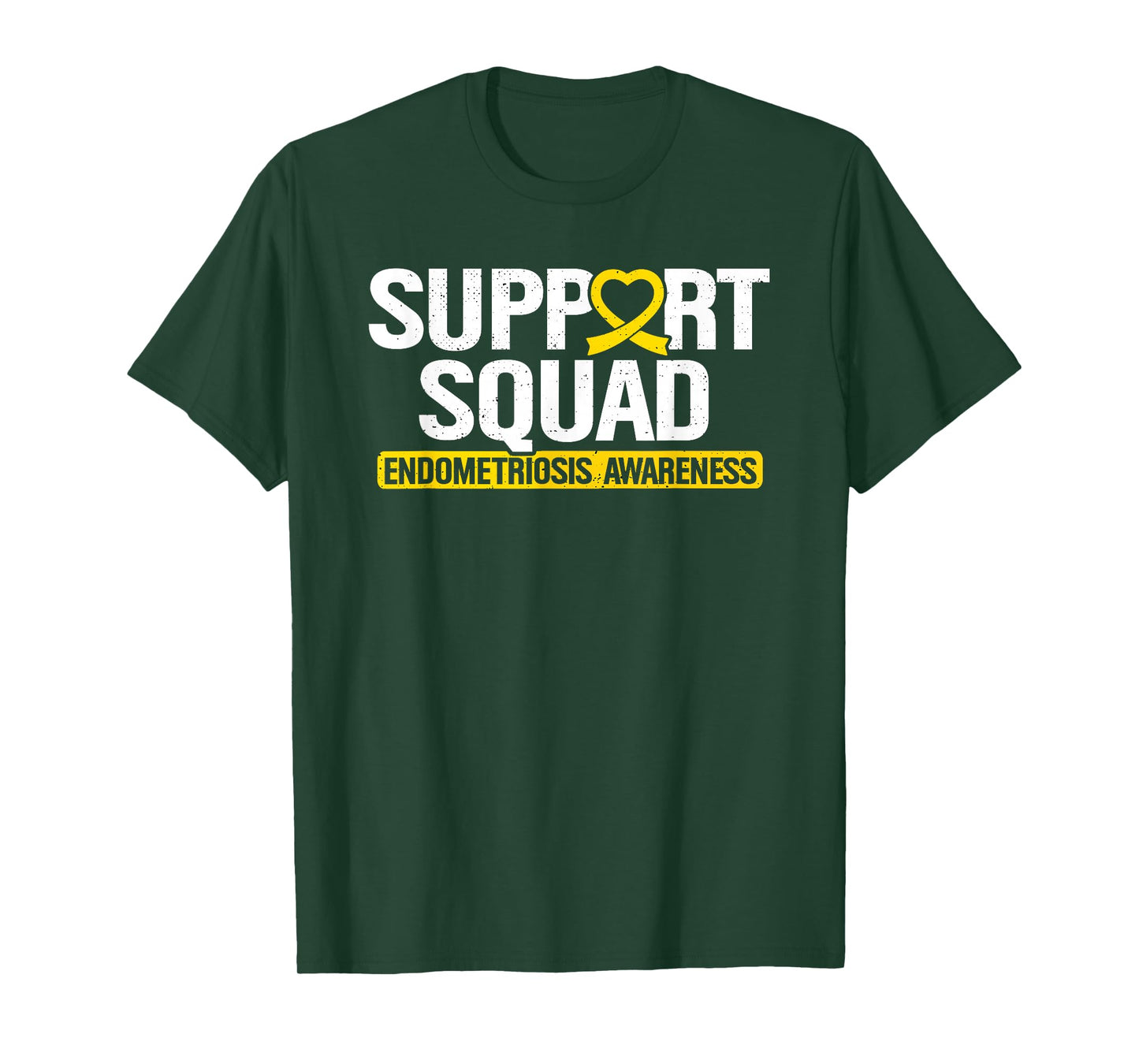 Endometriosis Support Squad Yellow Ribbon Endo Warrior T-Shirt