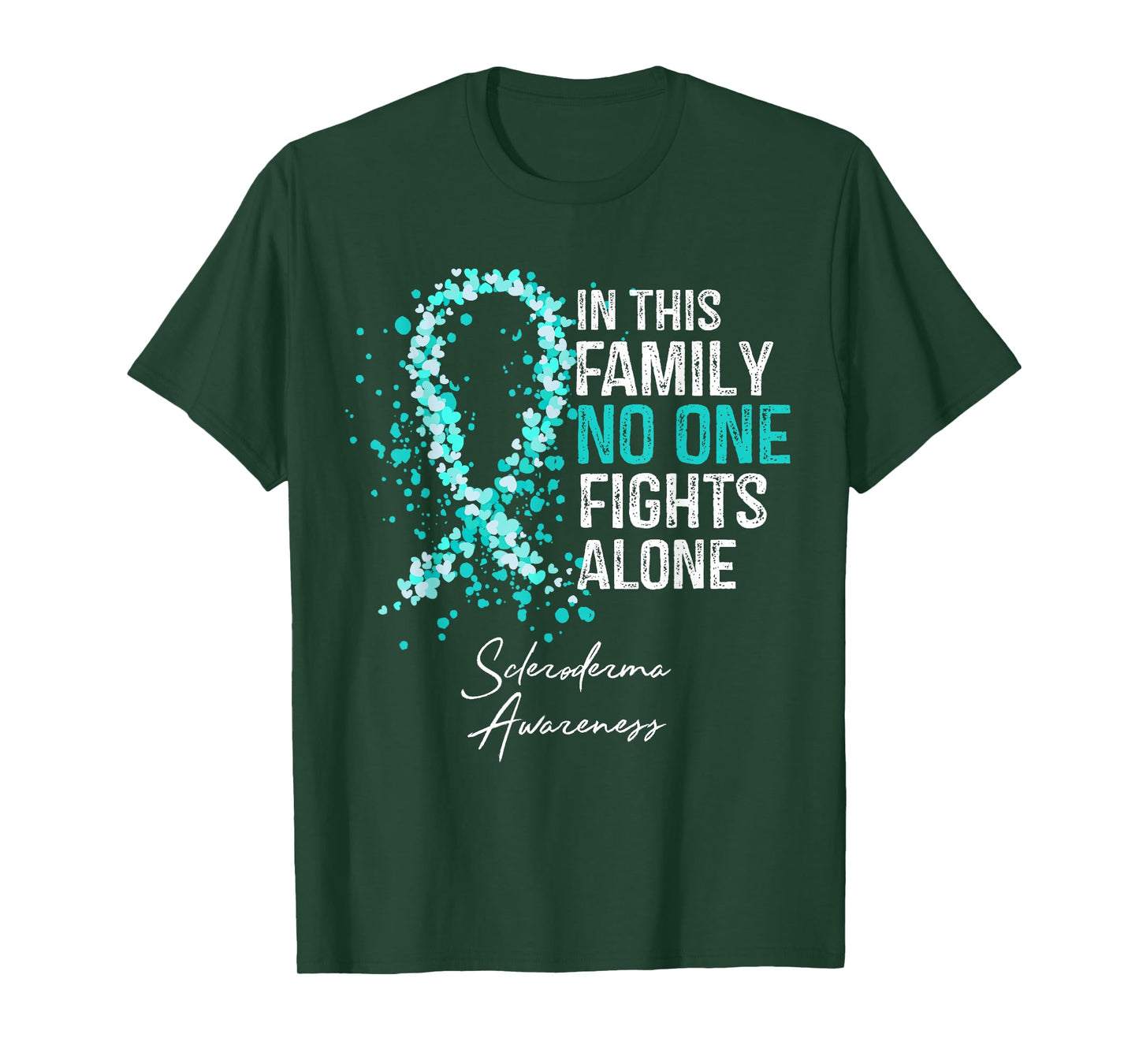 In This Family No One Fights Alone Shirt Scleroderma Gift T-Shirt