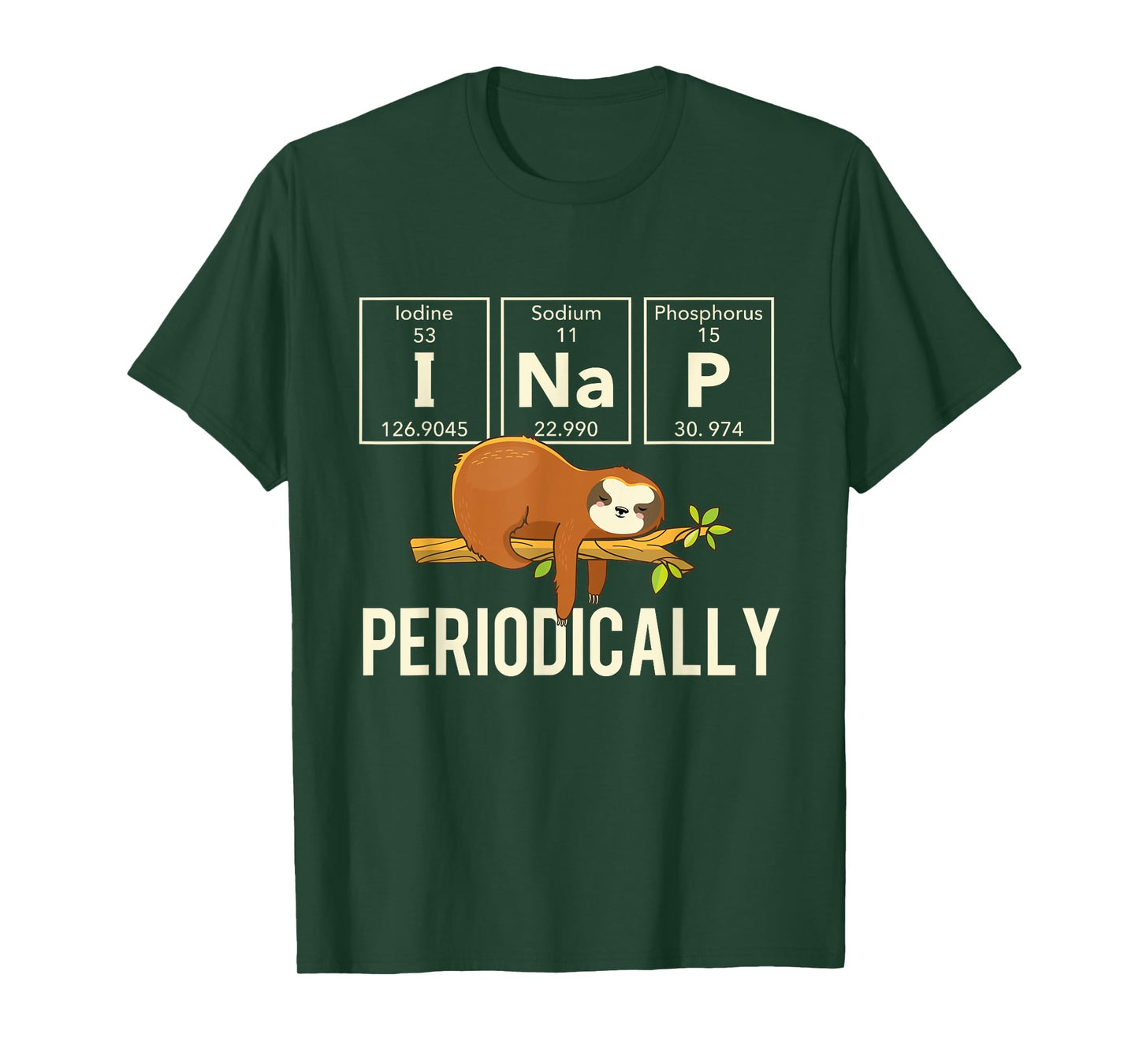 Periodically - Sleeping Sloth Zookeeper Animal Nature Lover T-Shirt