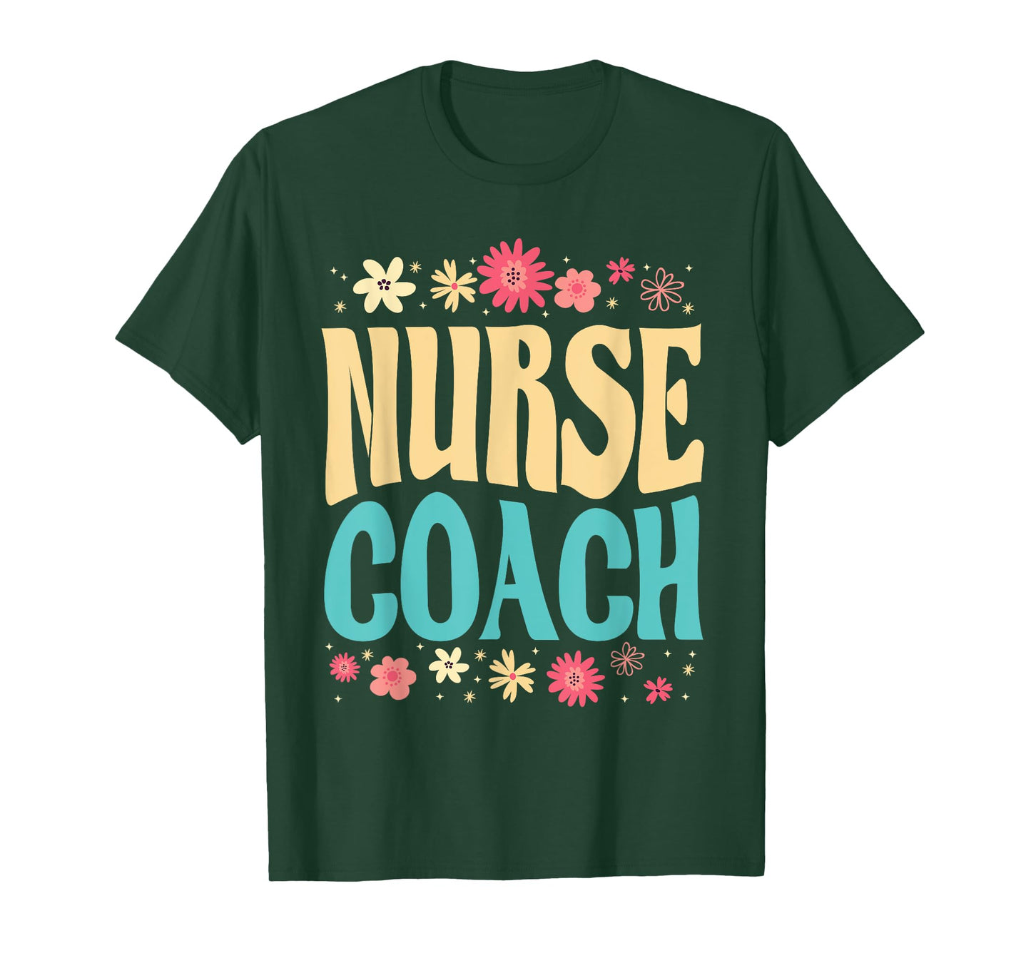 Beautiful Nurse Coach Floral Outfit Health Coaching Nurse T-Shirt
