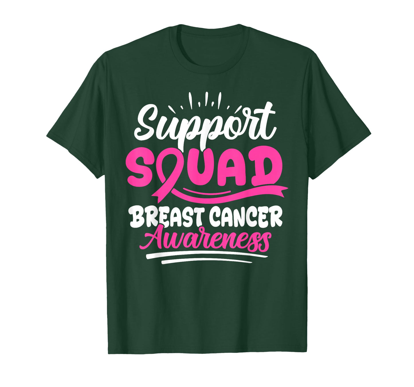 Support Squad Breast Cancer Warrior Breast Cancer Awareness T-Shirt
