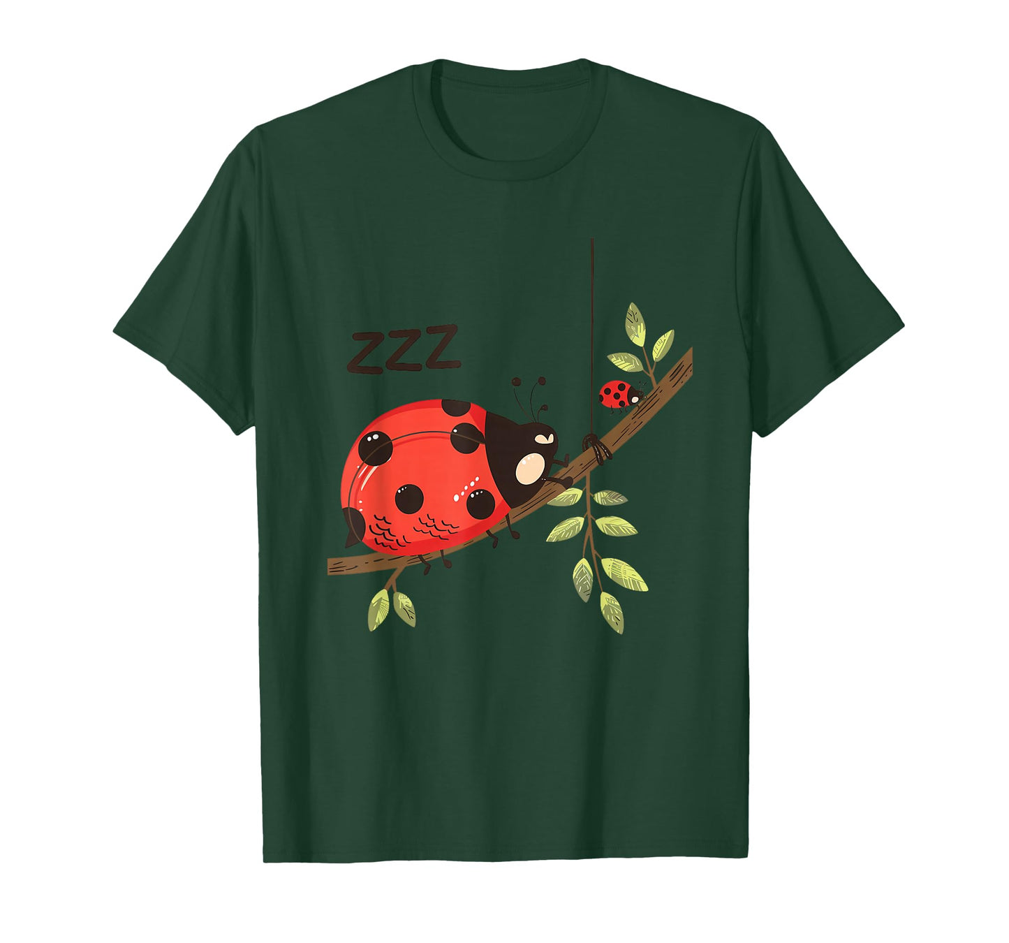 Sleep Ladybug Nature Cute Ladybug Sleeping Sleepy Ladybug T-Shirt