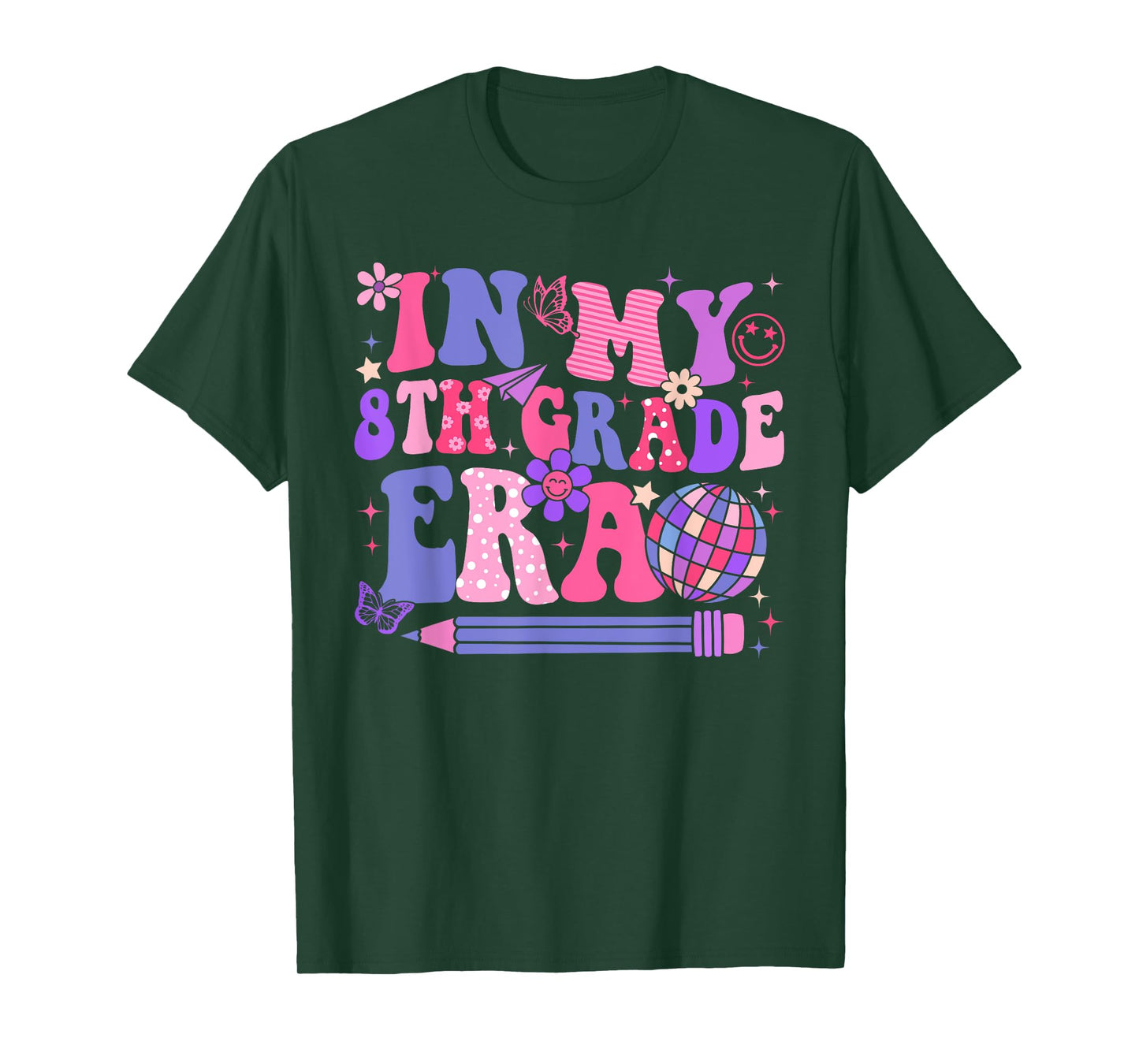 In My 8th Eighth Grade Era Back To School Teacher Women Girl T-Shirt