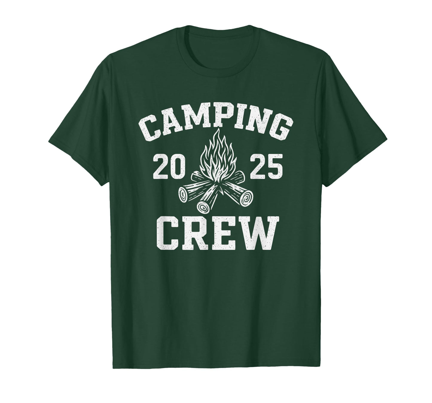 Retro Family Matching Camping Crew 2025 T-Shirt