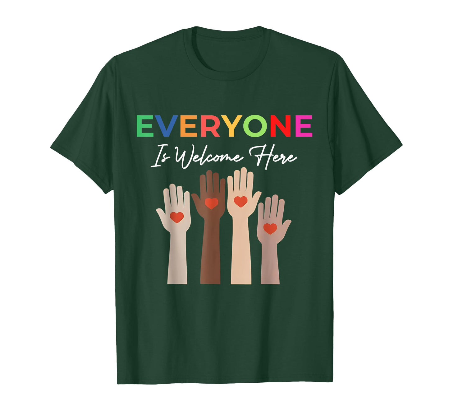 Everyone Is Welcome Here Idaho Teacher T-Shirt
