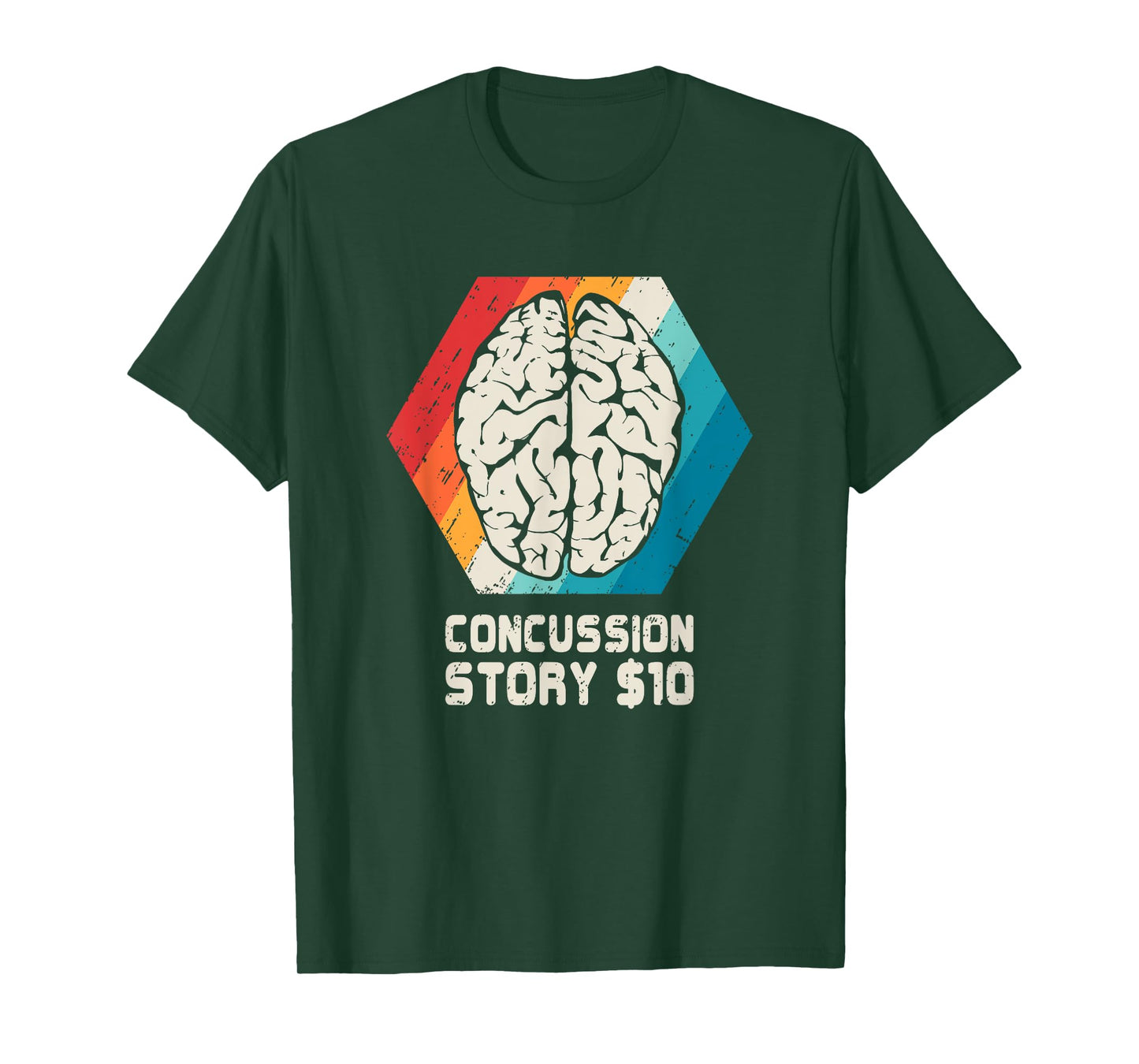 Concussion T Shirt Brain Head Injury Get Well Soon Gift T-Shirt