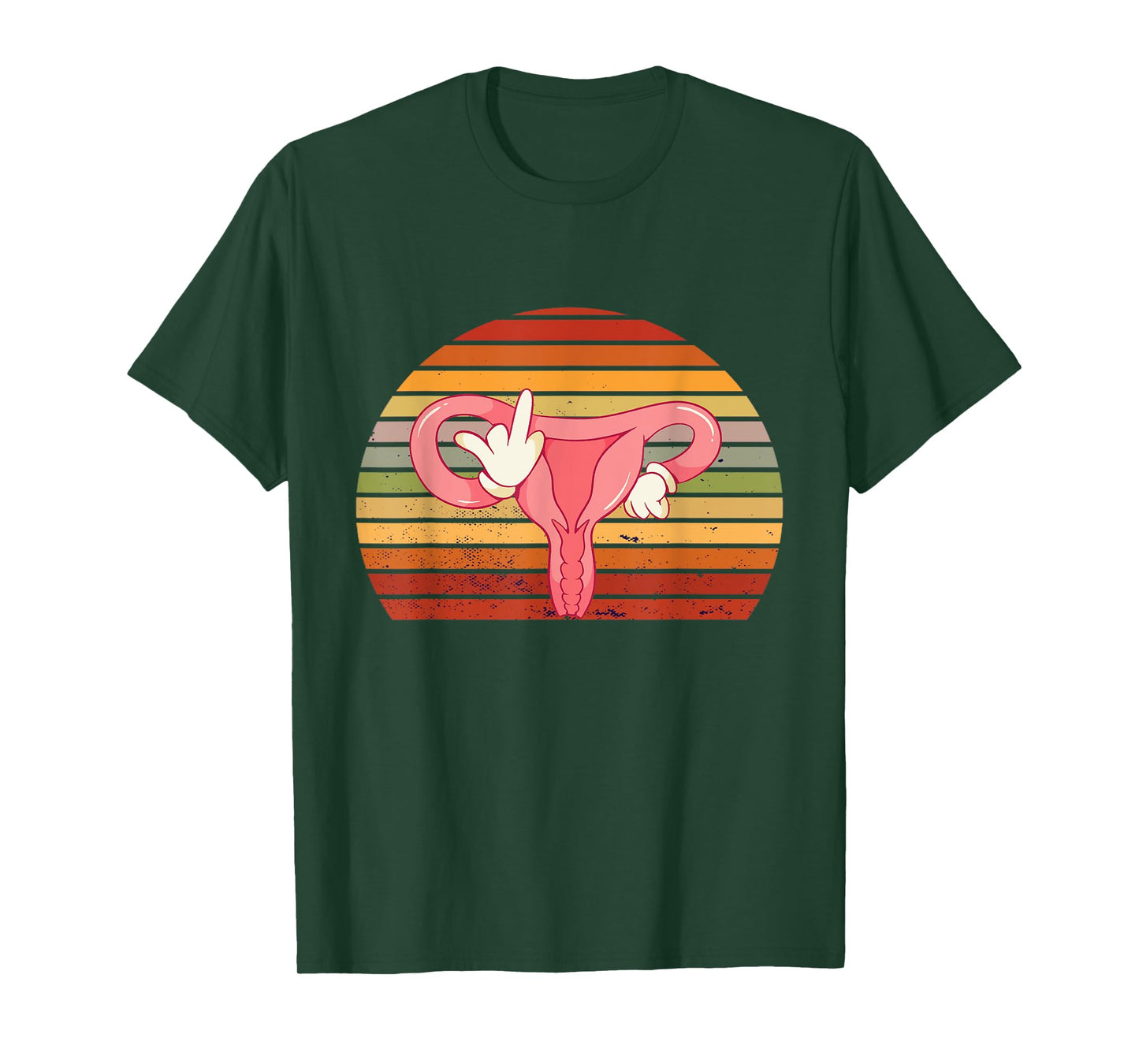 Feminism Endometriosis Feminist Retro Hysterectomy Uterus T-Shirt