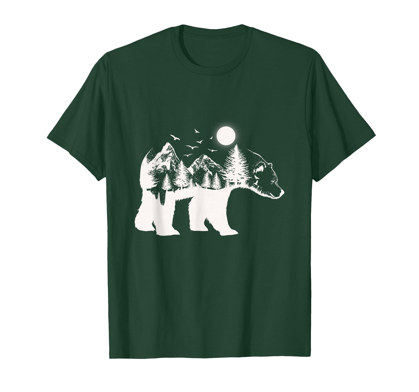 Bear illustration made of trees bears T-Shirt