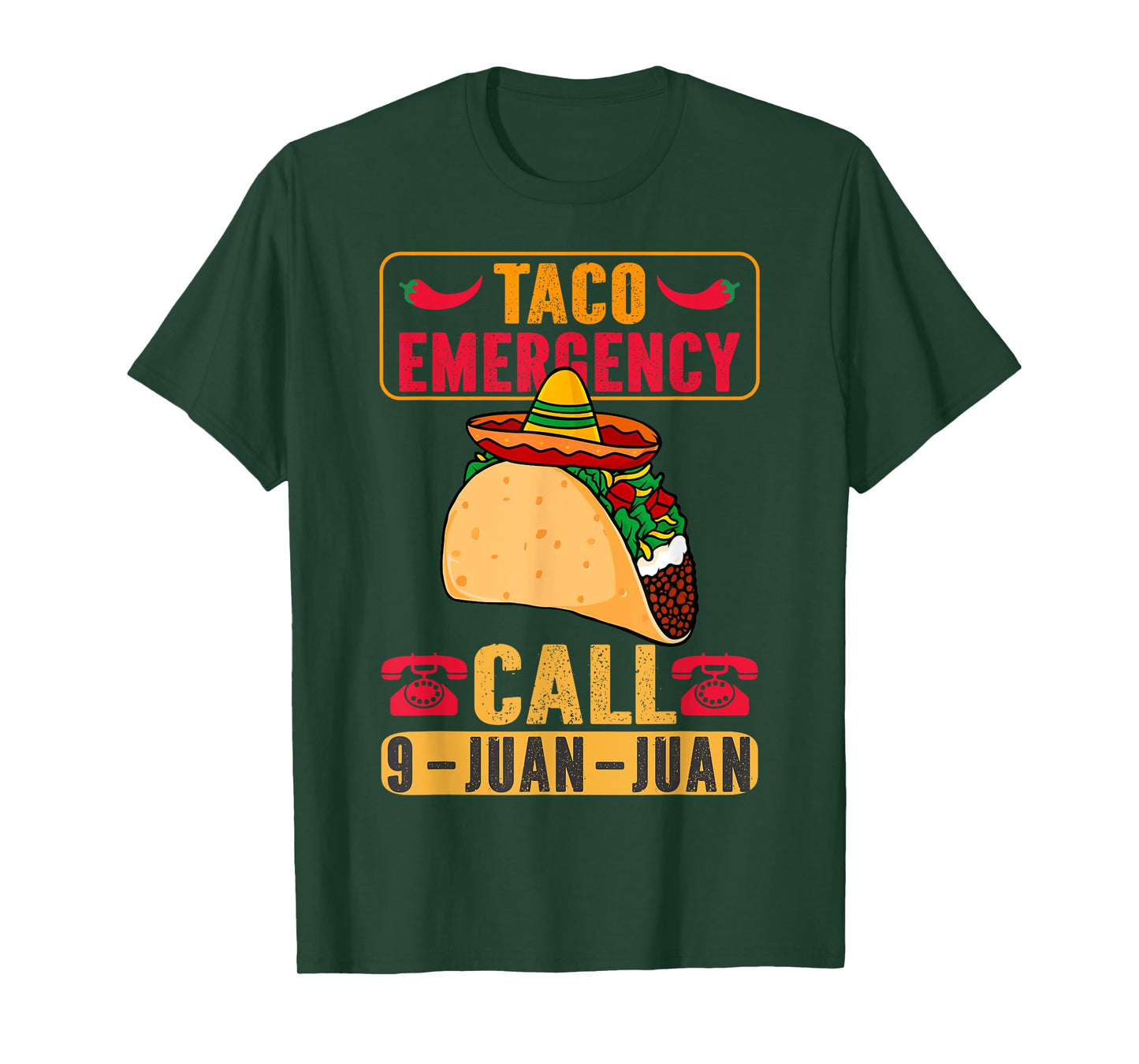 Funny Taco Emergency Cinco de Mayo Men Women Fiesta Mexican T-Shirt