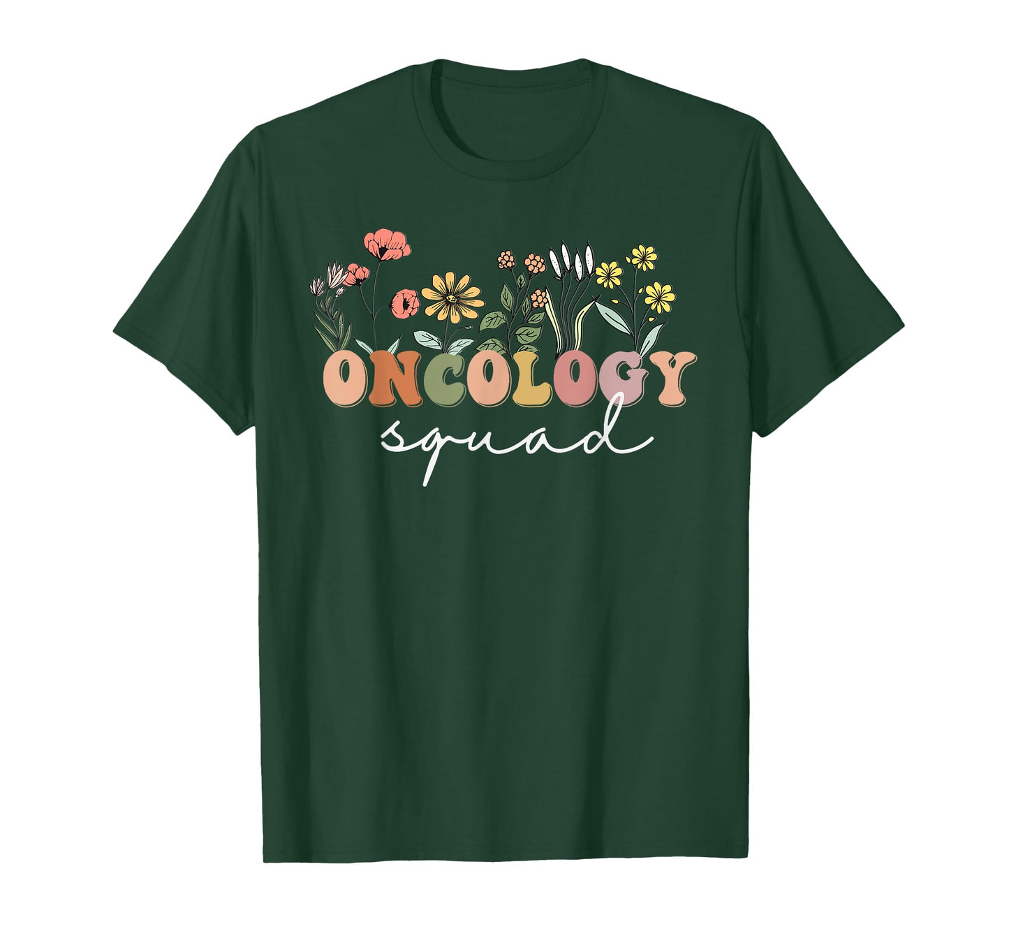 Wildflower Oncology Nurse Squad Retro Tee Pediatric Oncology T-Shirt