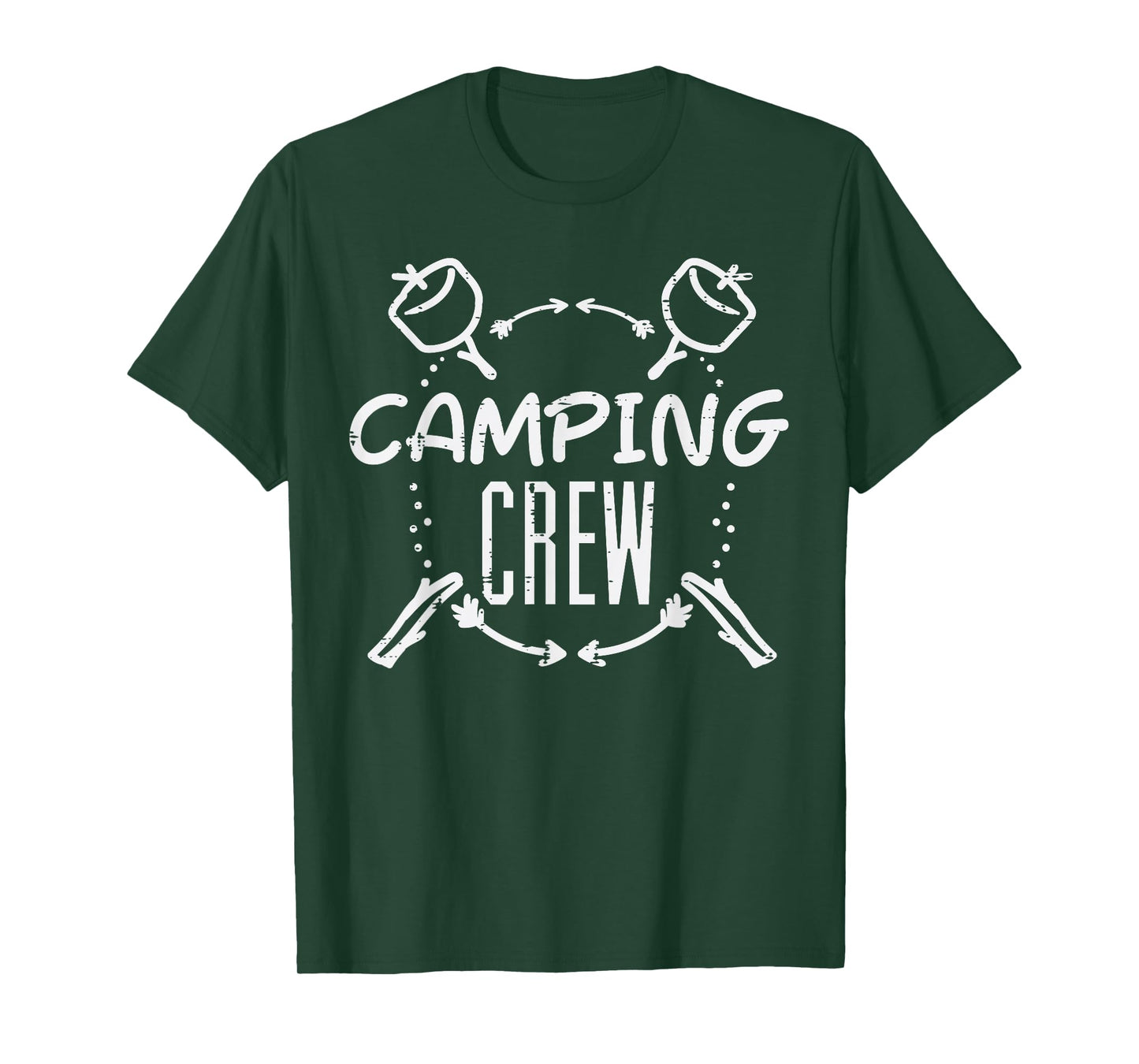 Camping Crew Marshmallow Family Camp Men Women Kids T-Shirt