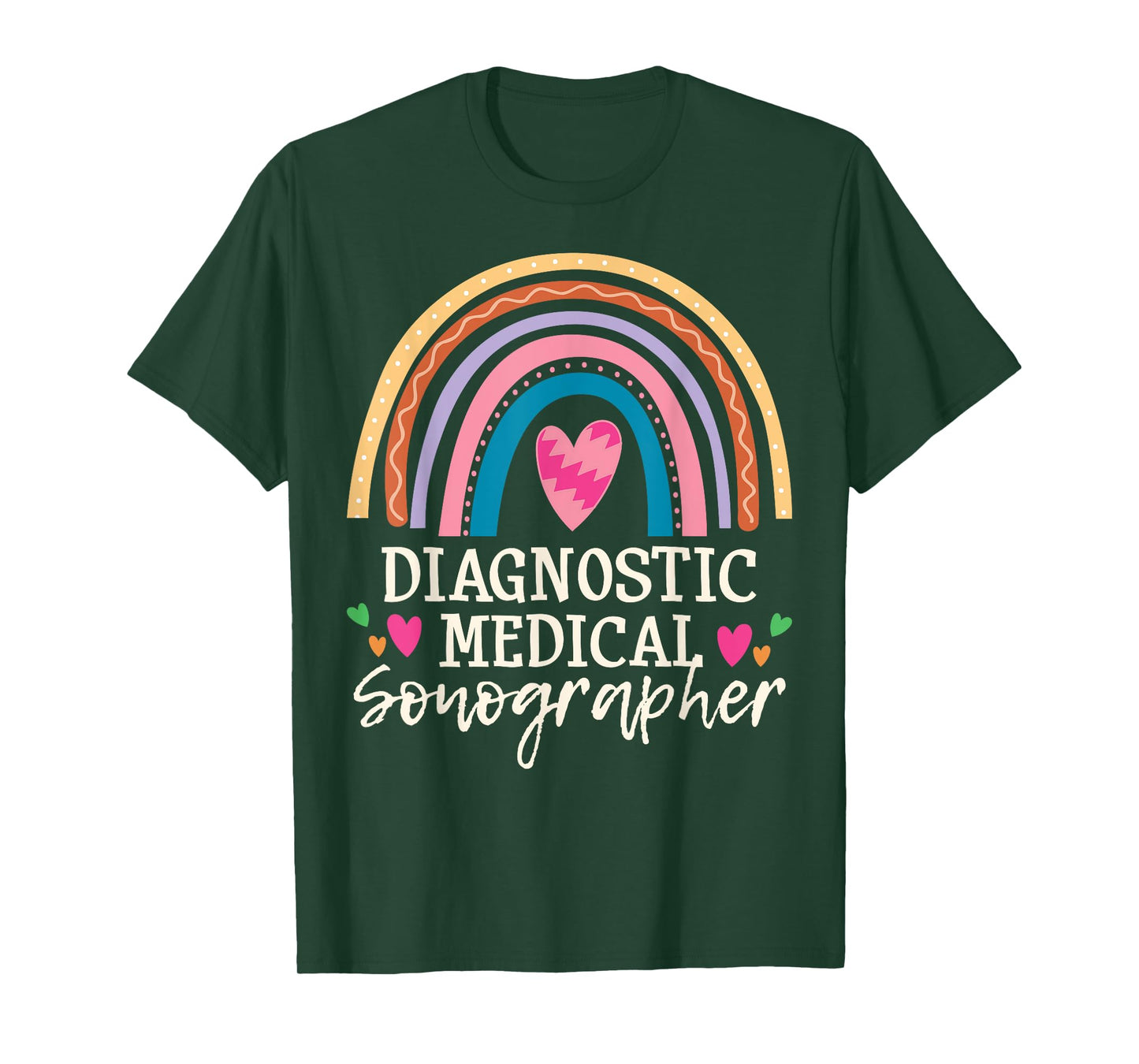 Medical Sonographer Rainbow Sonography Technician T-Shirt