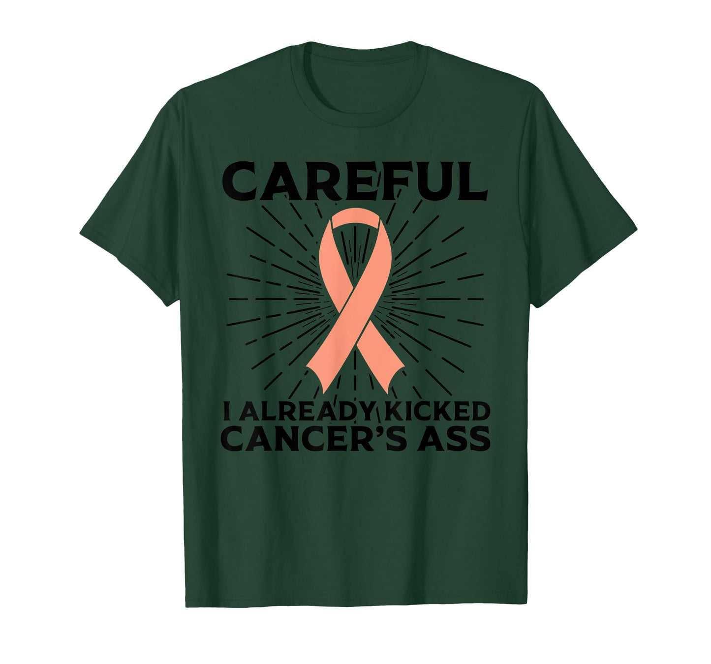 Funny Uterine Cancer Awareness Gift For Women Mom Survivors T-Shirt