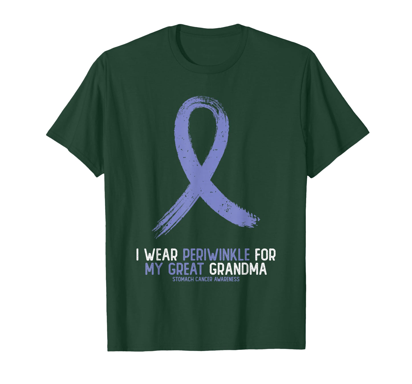 I Wear Periwinkle For My Great Grandma Stomach Cancer T-Shirt