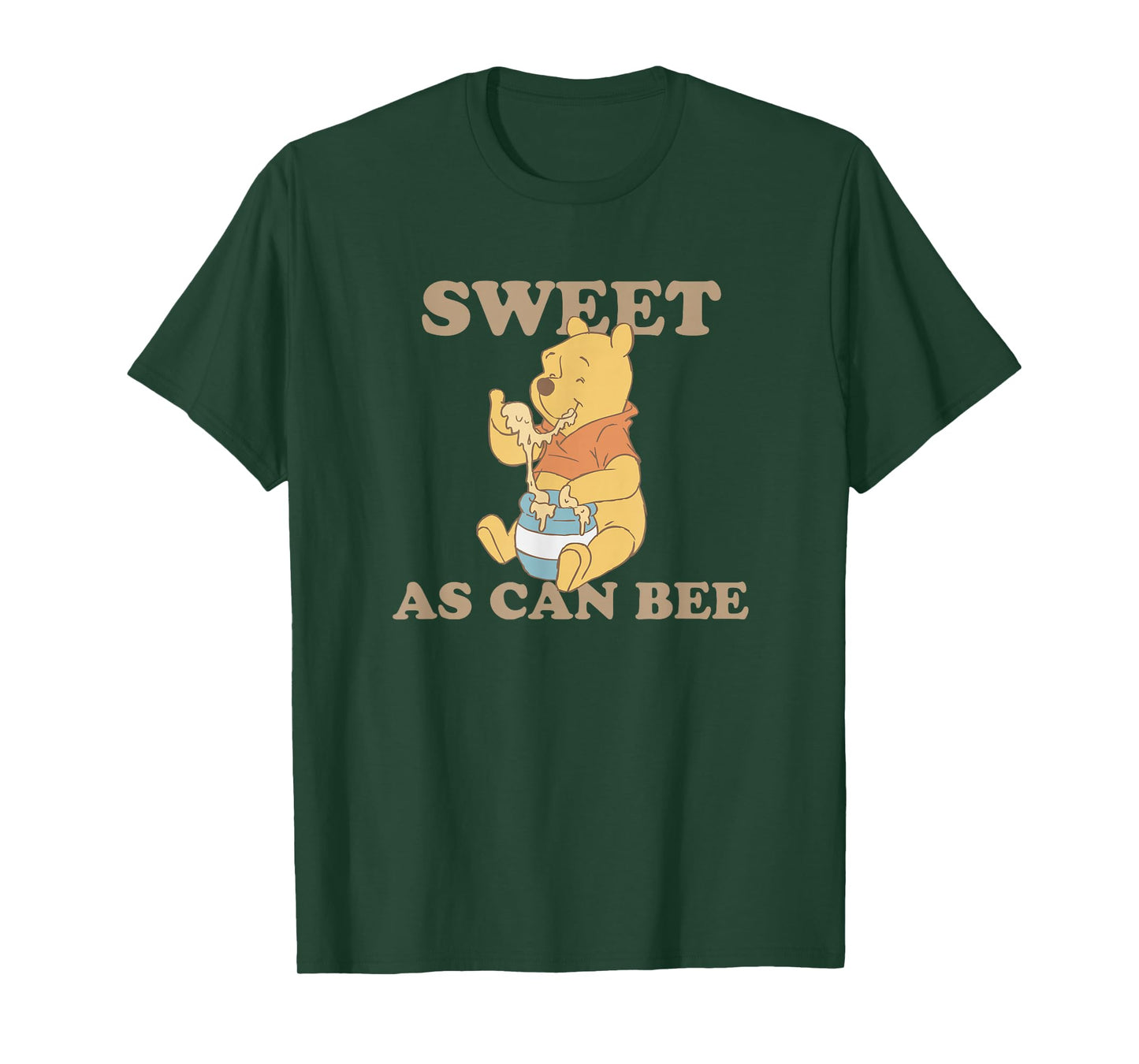 Disney Winnie The Pooh Sweet As Can Bee Eating Honey Vintage T-Shirt