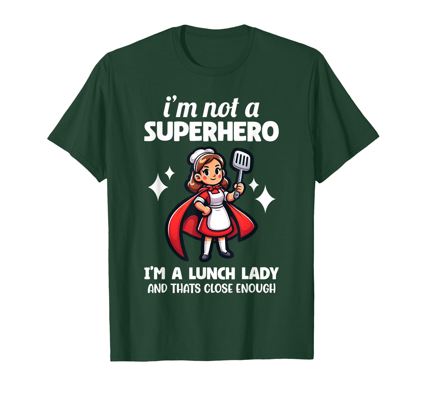 Funny Lunch Lady School Aide Appreciation Graphic T-Shirt