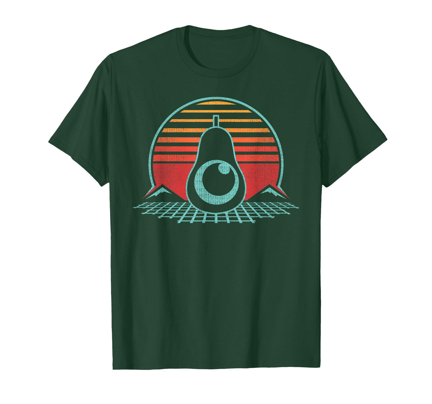 Avocado Fruit Retro Vintage 80s Style Gift T-Shirt