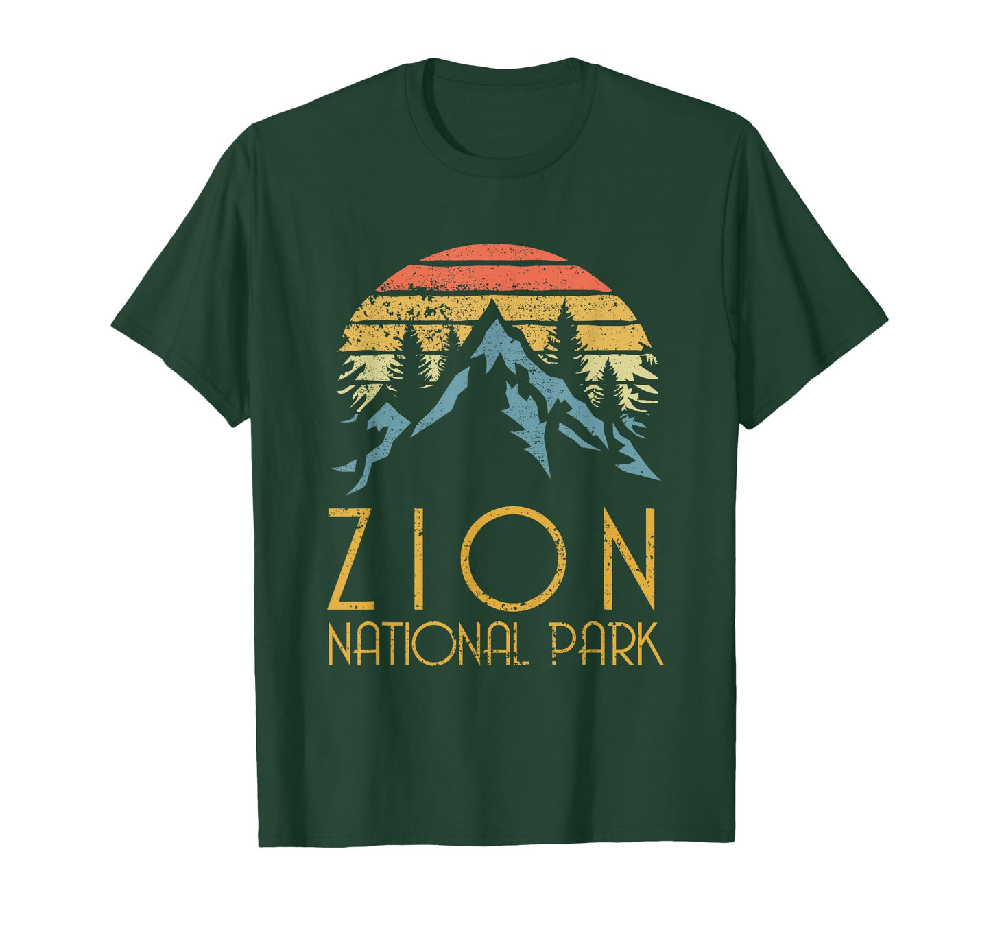 Vintage Retro Zion National Park Utah T Shirt T-Shirt