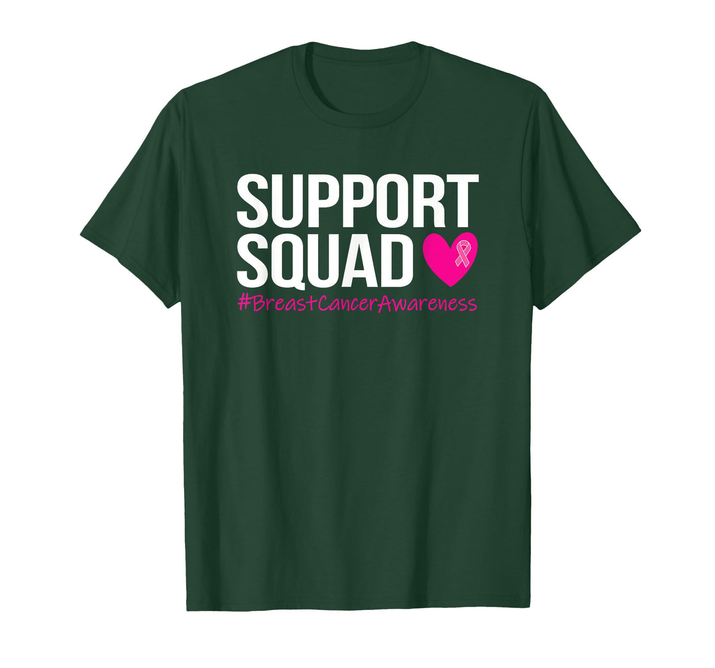 Support Squad Breast Cancer Awareness Month Pink Womens Mens T-Shirt