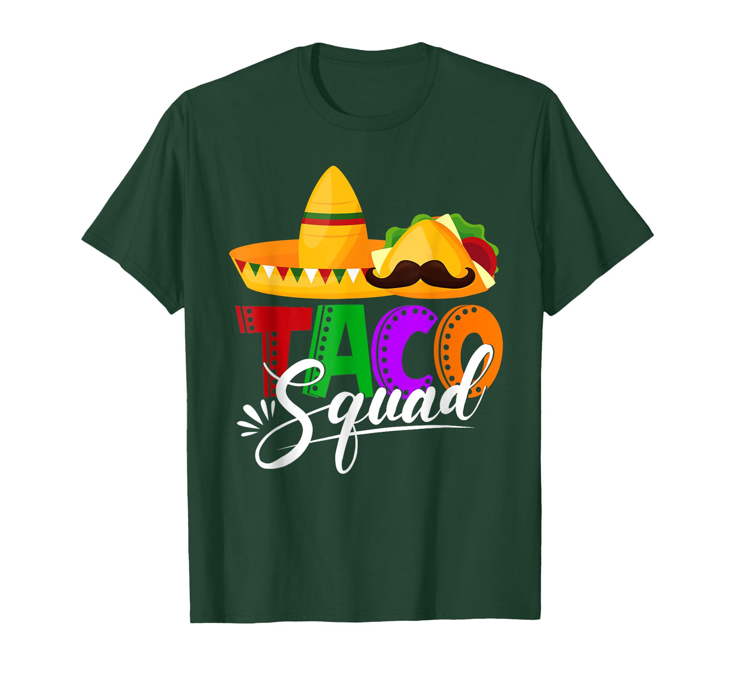 Taco Squad Cinco De Mayo Funny Cute Mexican Food Lover Group T-Shirt