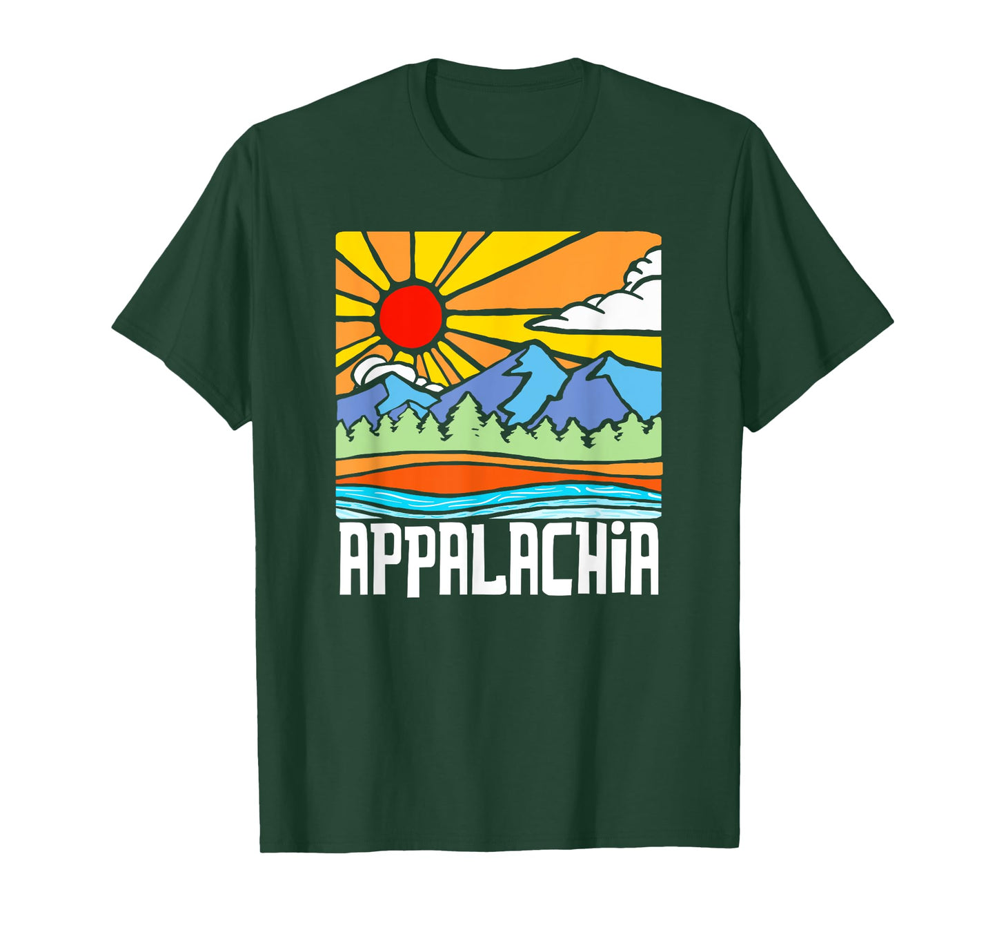 Appalachia Artistic Nature & Mountains Vintage Graphic T-Shirt