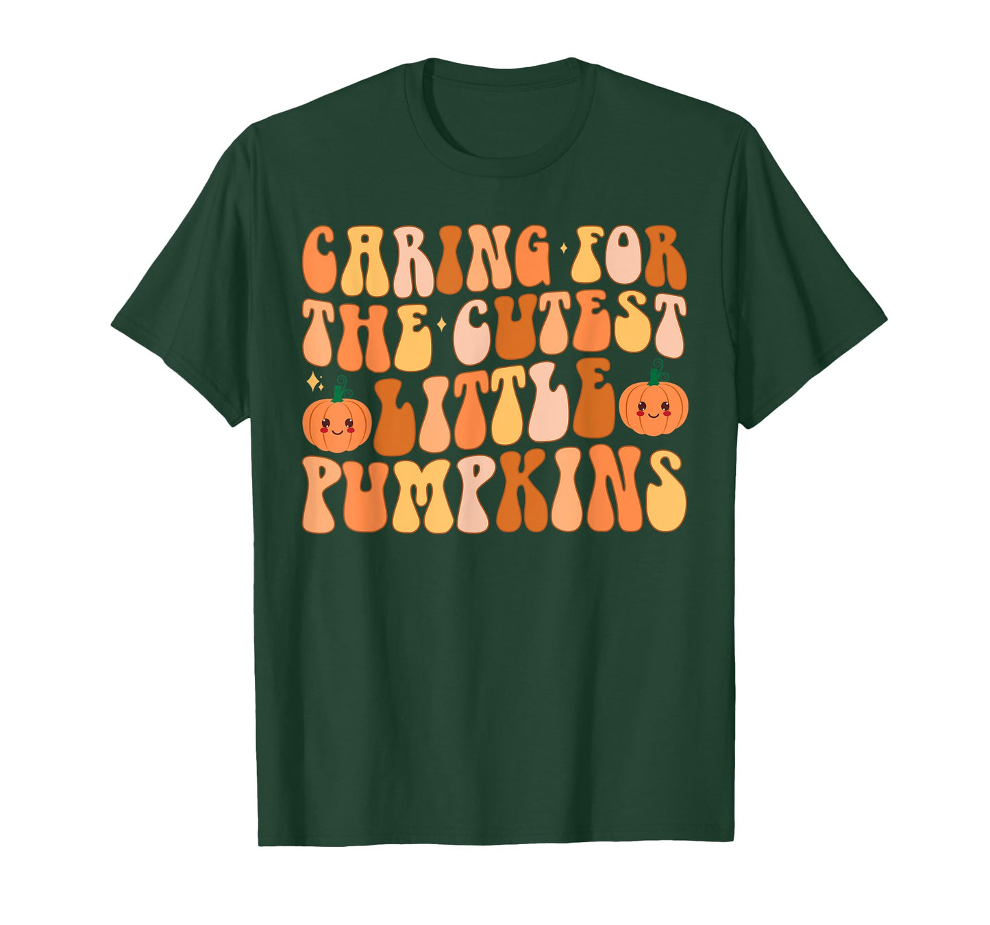 Caring For The Cutest Little Pumpkins NICU Nurse Halloween T-Shirt