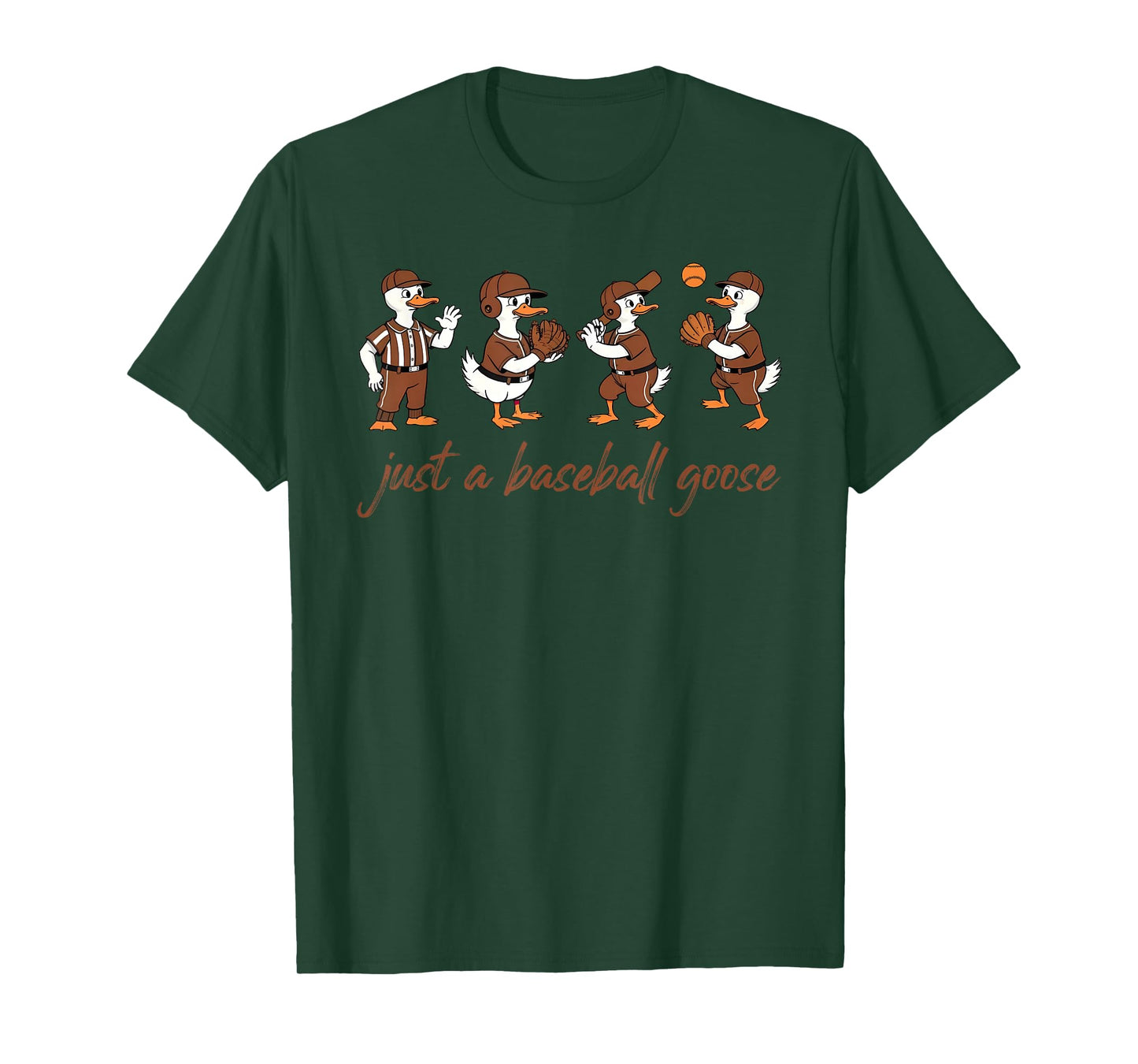 Just A Baseball Goose, Funny Game Day Goose, Football Animal T-Shirt