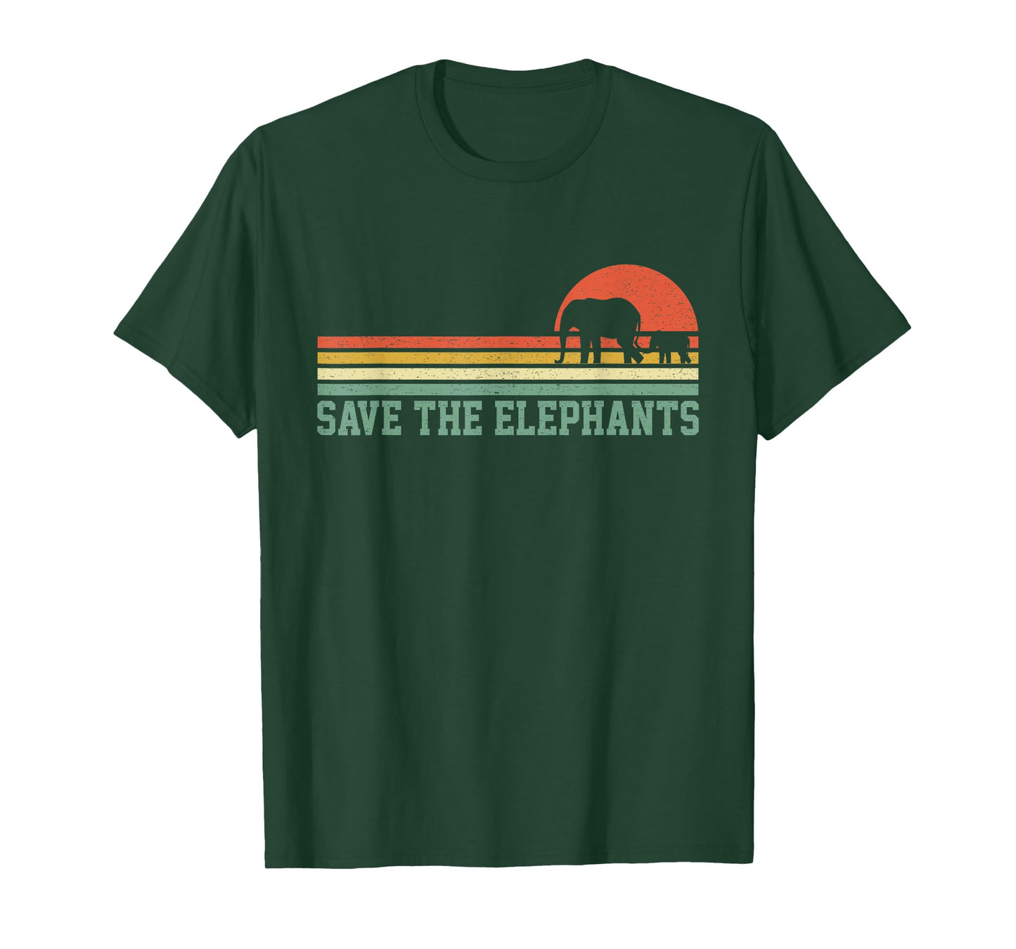 Vintage Save The Elephants T Shirt Gift Elephants Lovers T-Shirt