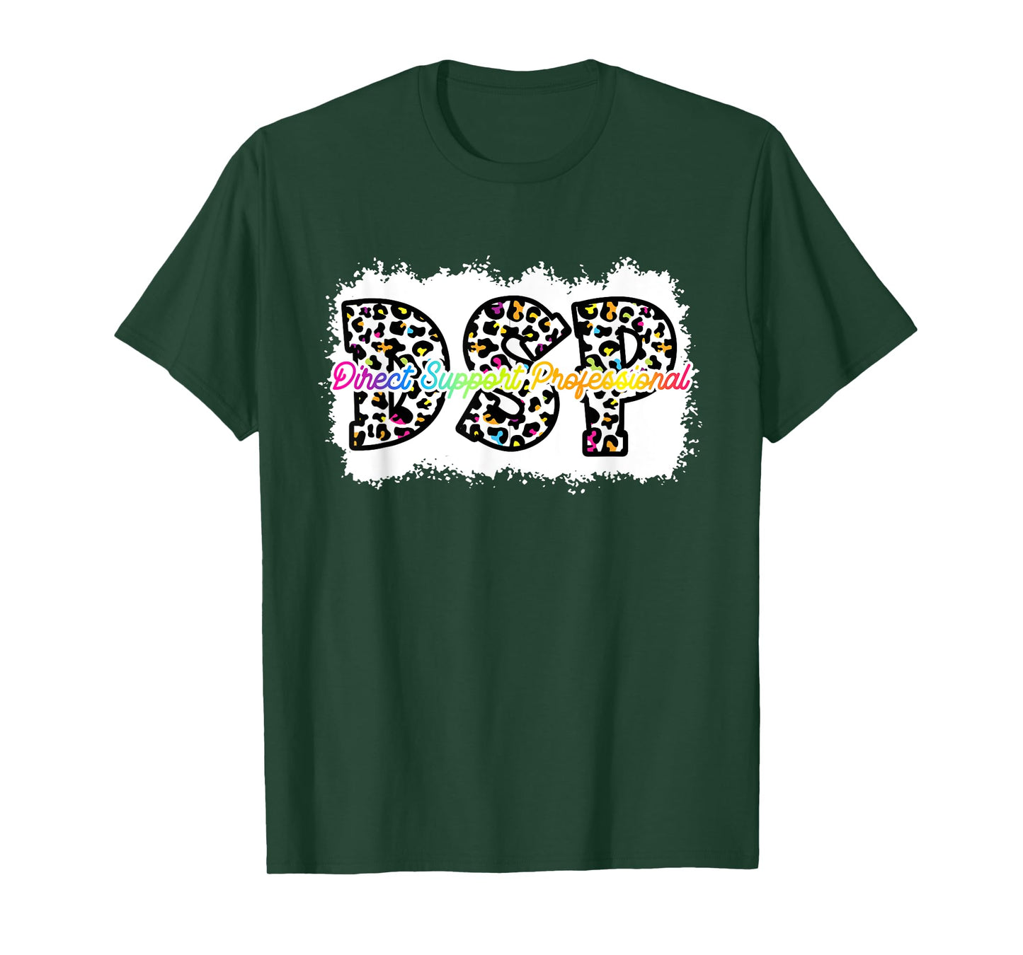 DSP Life RN CNA Nurse Boho Leopard DSP Funny Shirt For Women T-Shirt
